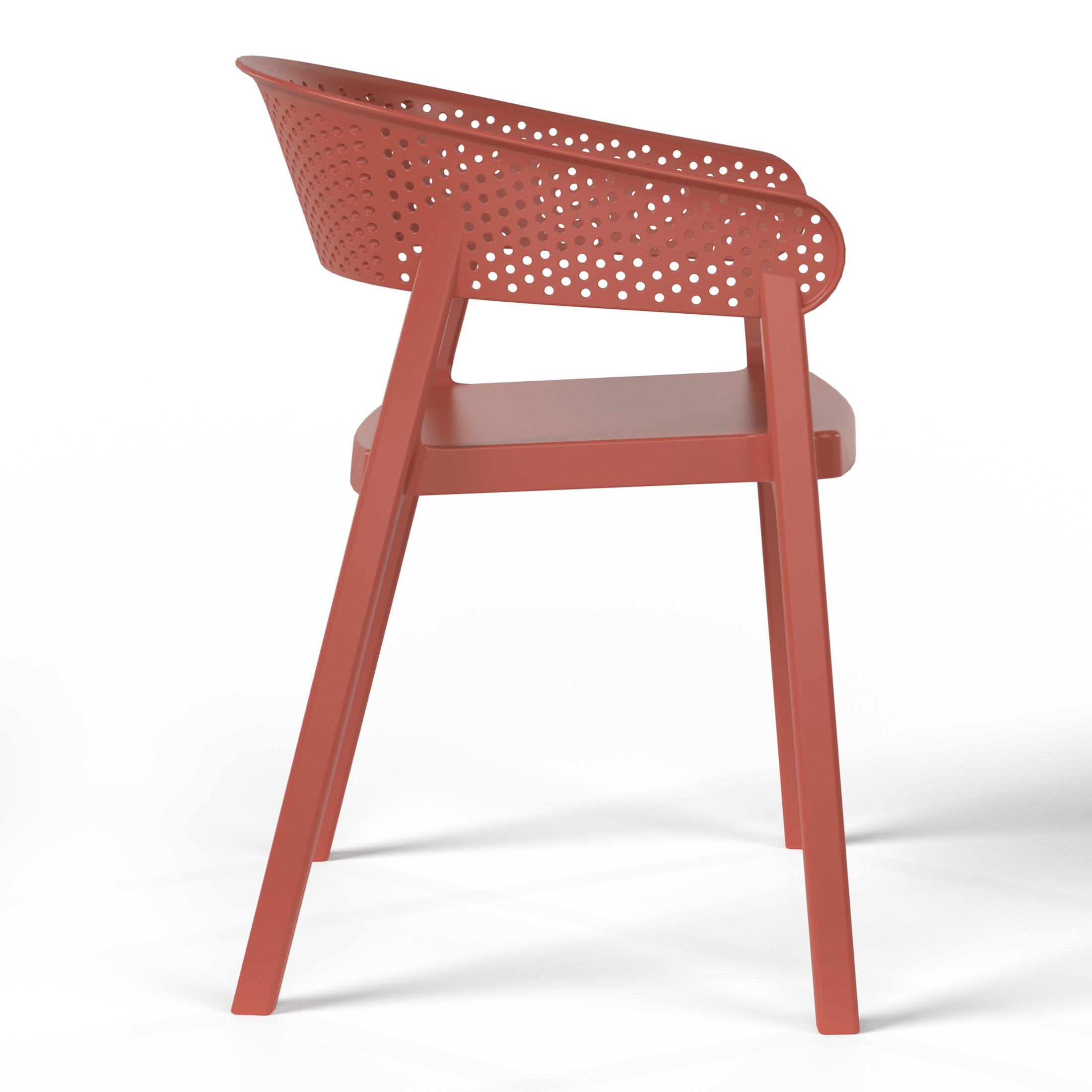 Westin Furniture Cove Solid Outdoor Dining Table and 2 Chairs, Red, large