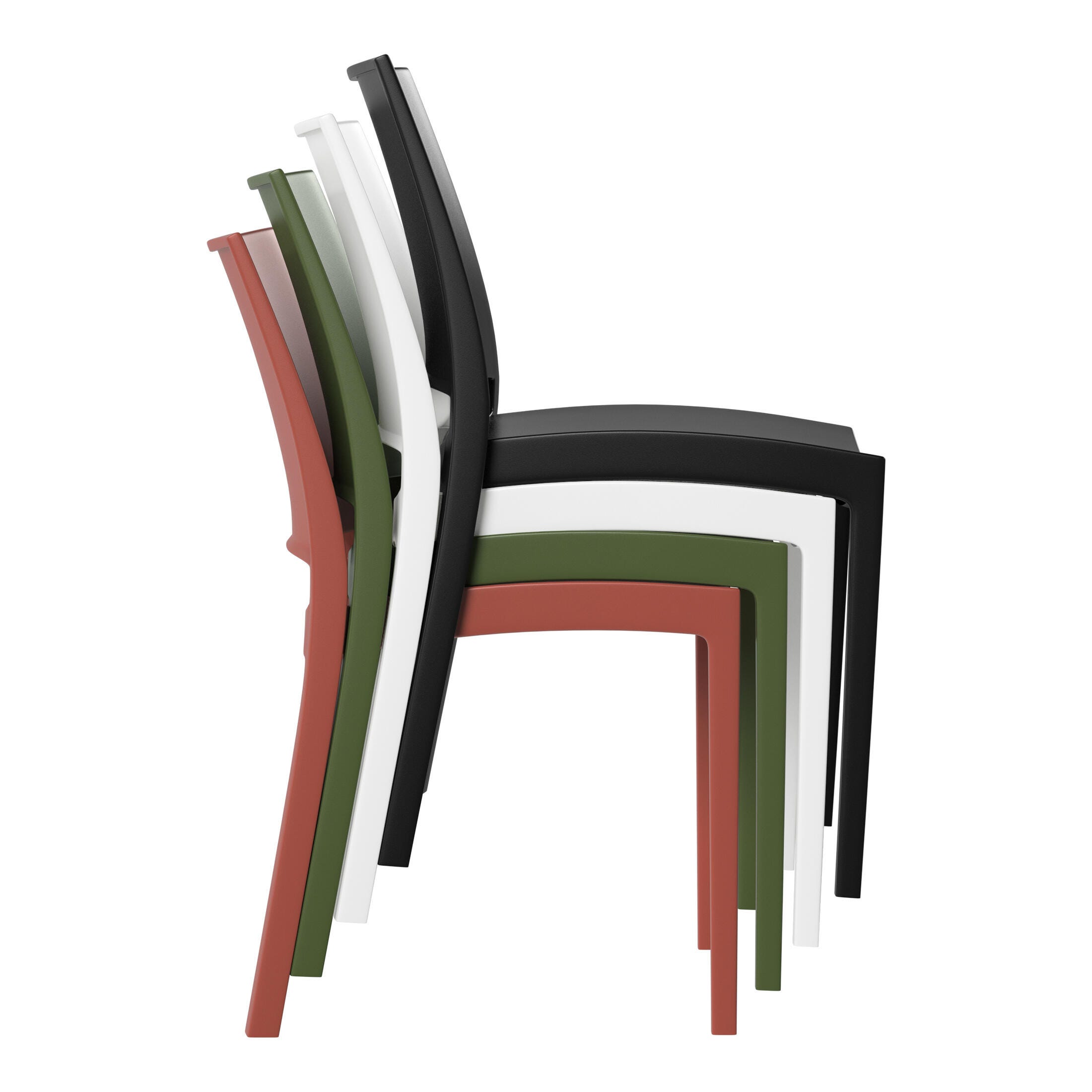 Westin Furniture Marbella Outdoor Dining Table and 2 Chairs, Red, large