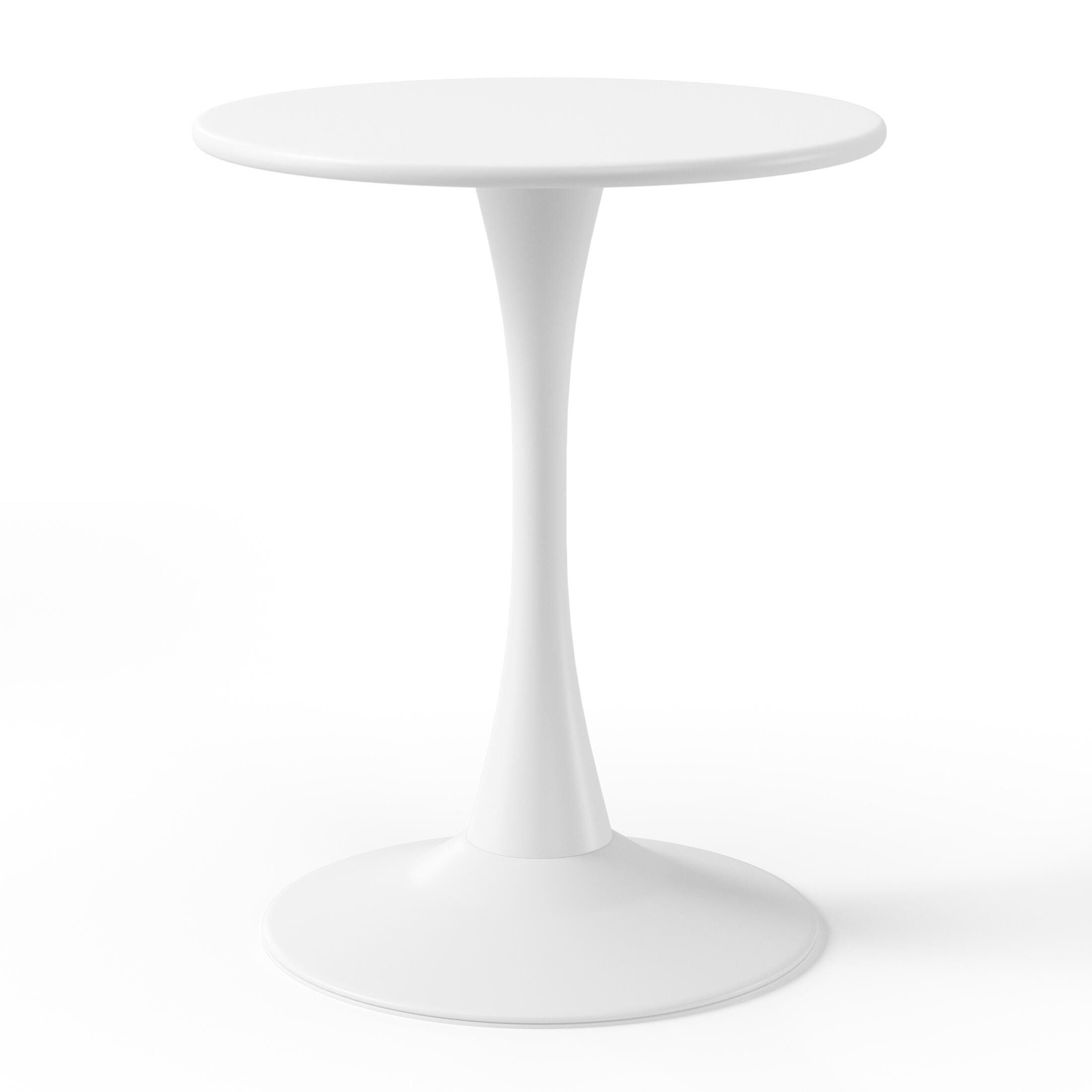 Westin Furniture Marbella Outdoor Dining Table and 2 Chairs, White, large