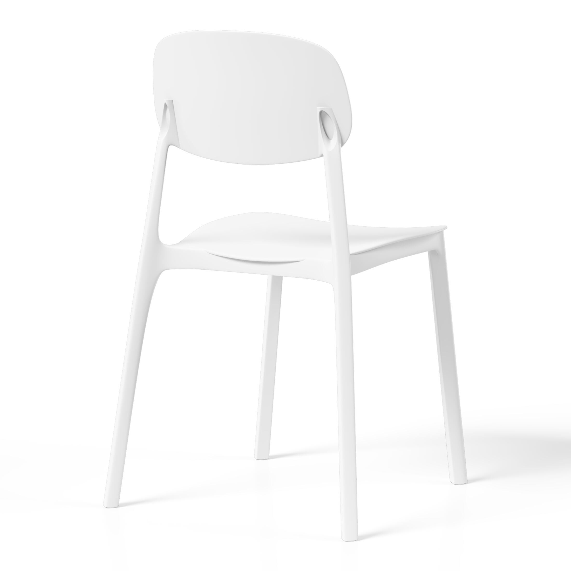Westin Furniture Sterling Outdoor Dining Table and 2 Chairs, White, large