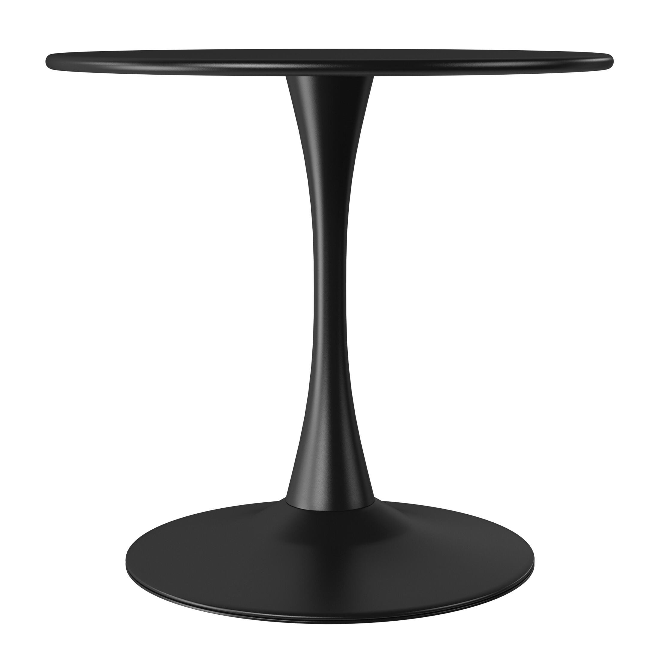 Westin Furniture Sterling Outdoor Dining Table and 4 Chairs, Black, large