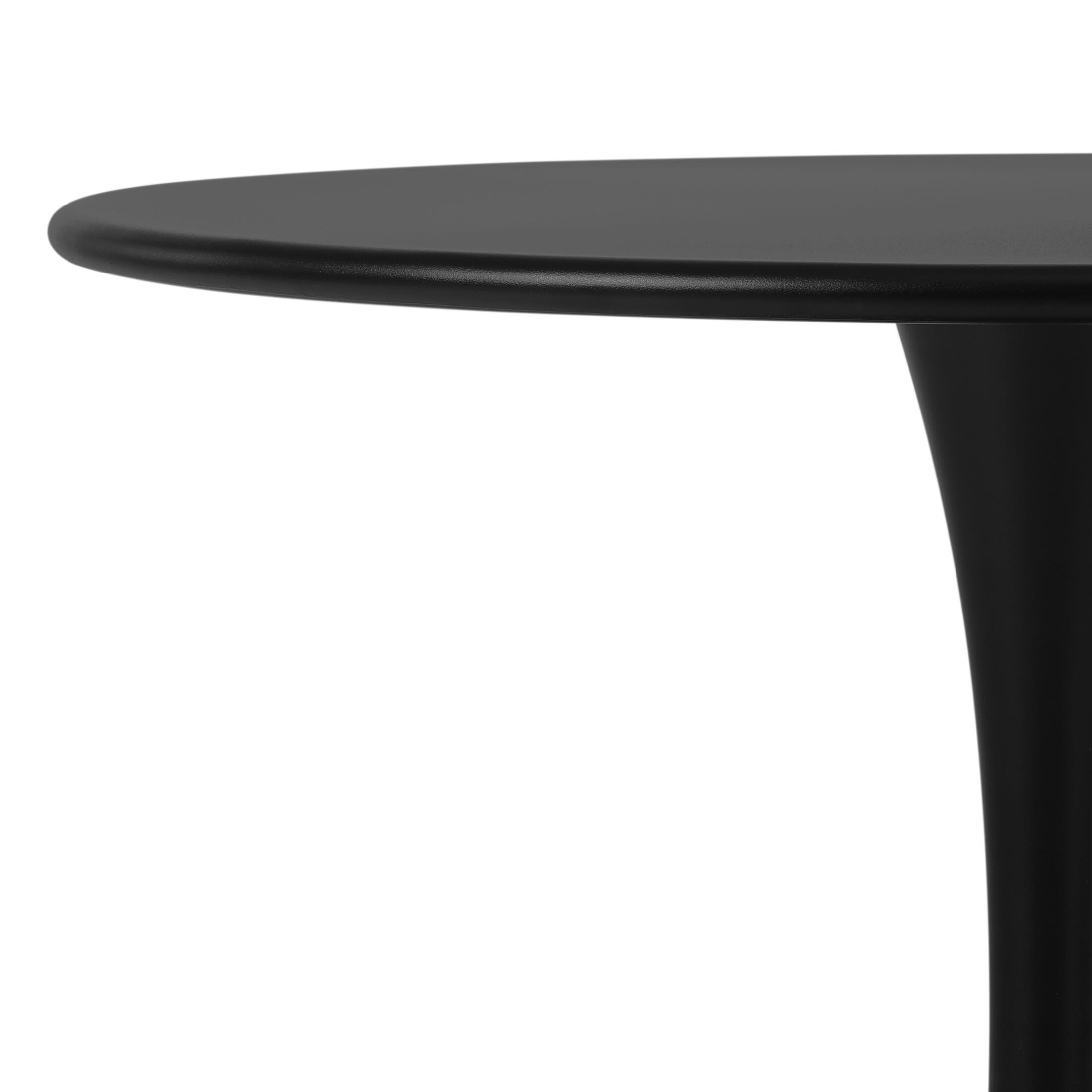 Westin Furniture Azure Outdoor Dining Table and 4 Chairs, Black, large