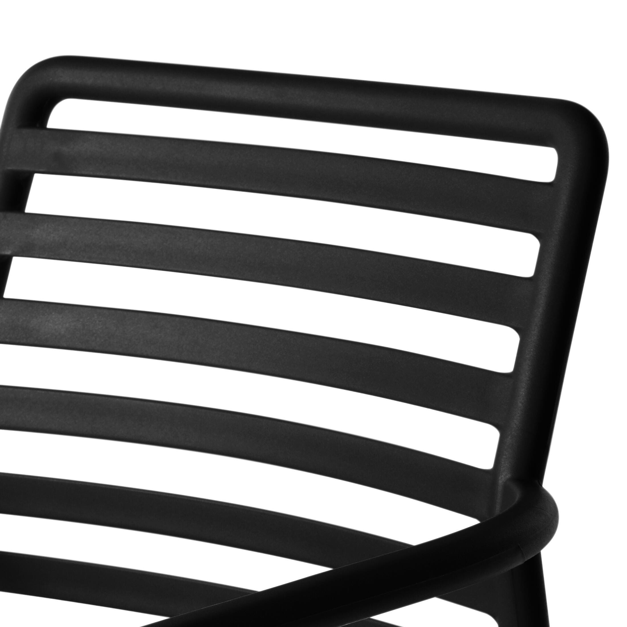 Westin Furniture Sol Outdoor Dining Table and 4 Chairs, Black, large