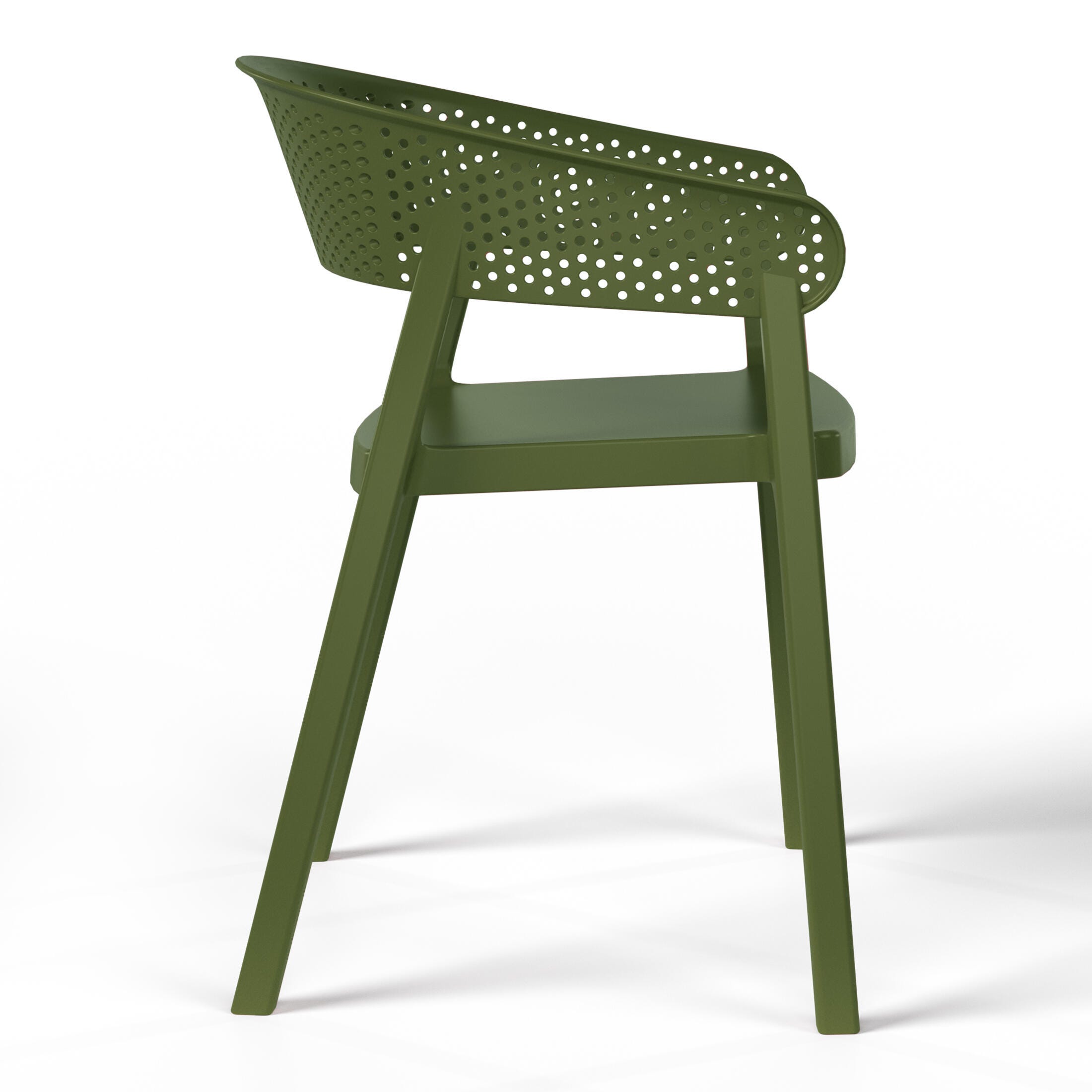 Westin Furniture Cove Solid Outdoor Dining Table and 4 Chairs, Olive Green, large