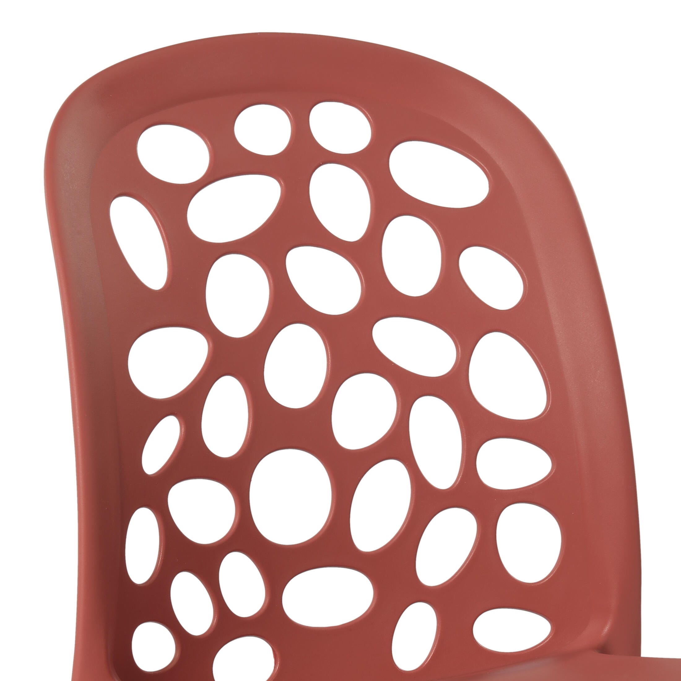 Westin Furniture Vivienne Outdoor Dining Table and 4 Chairs, Red, large