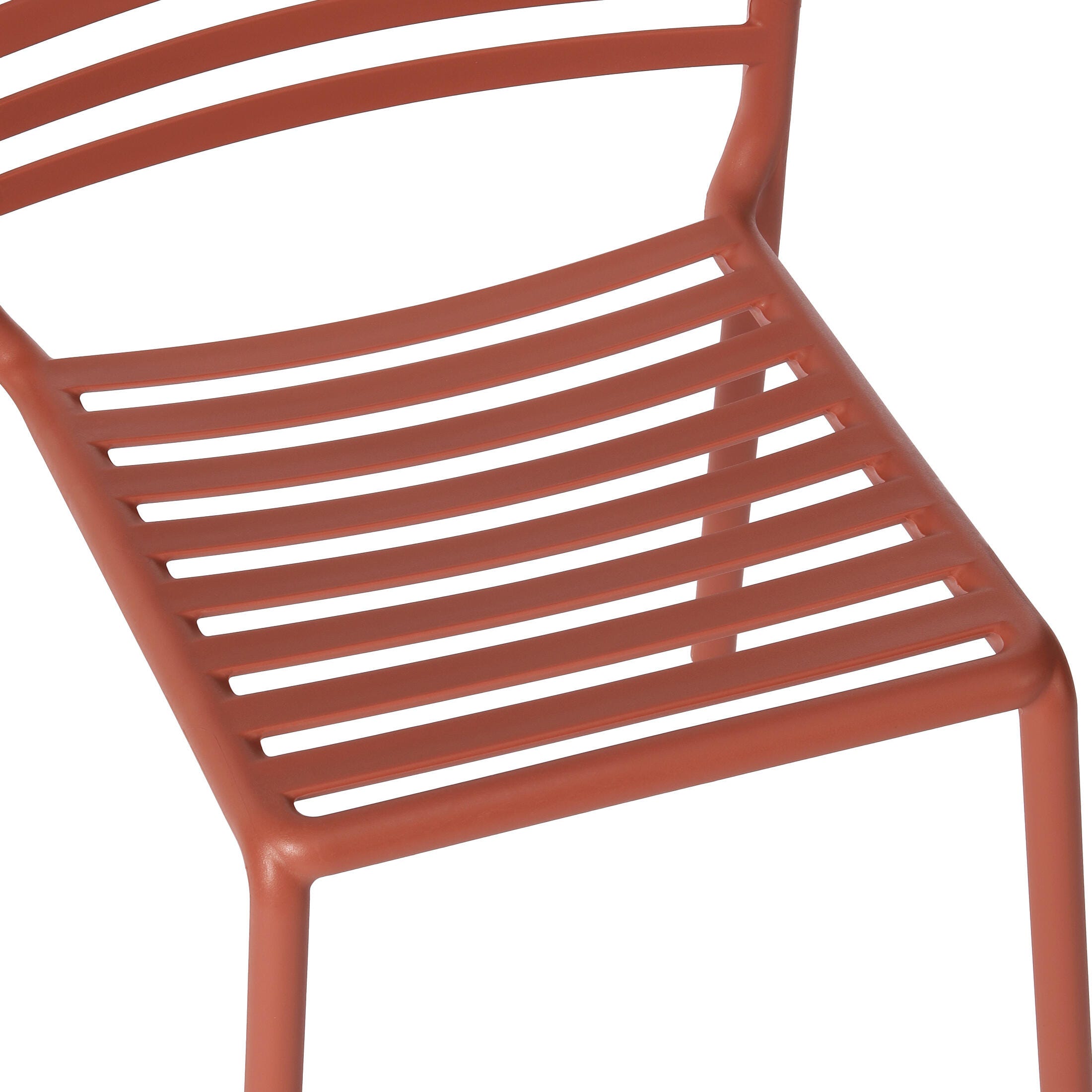 Westin Furniture Juniper Outdoor Dining Table and 4 Chairs, Red, large