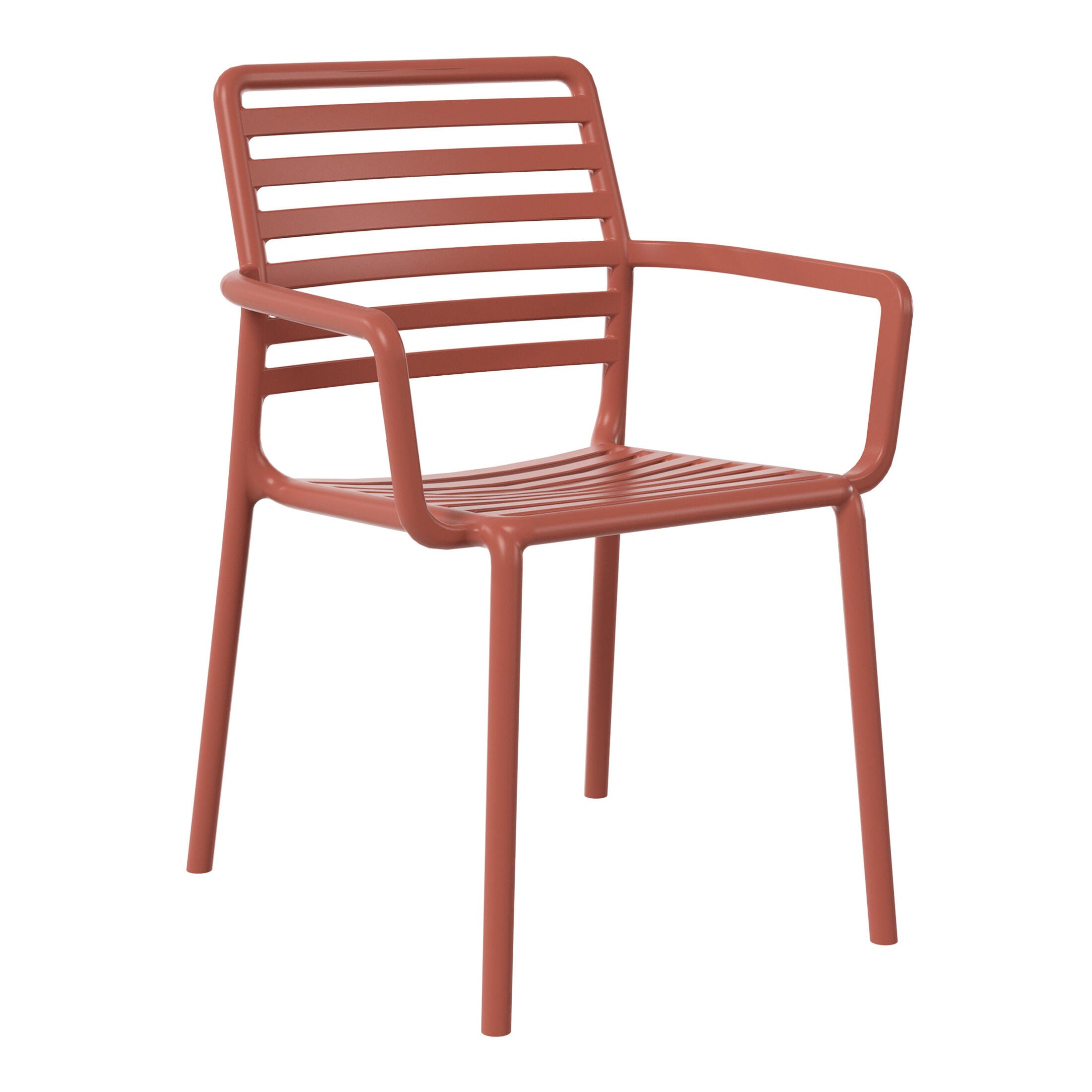 Westin Furniture Sol Outdoor Dining Table and 4 Chairs, Red, large