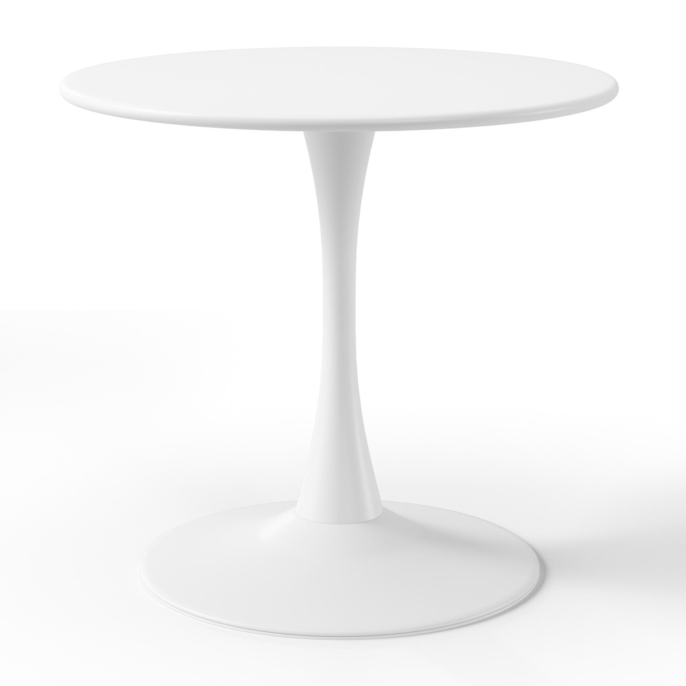 Westin Furniture Azure Outdoor Dining Table and 4 Chairs, White, large