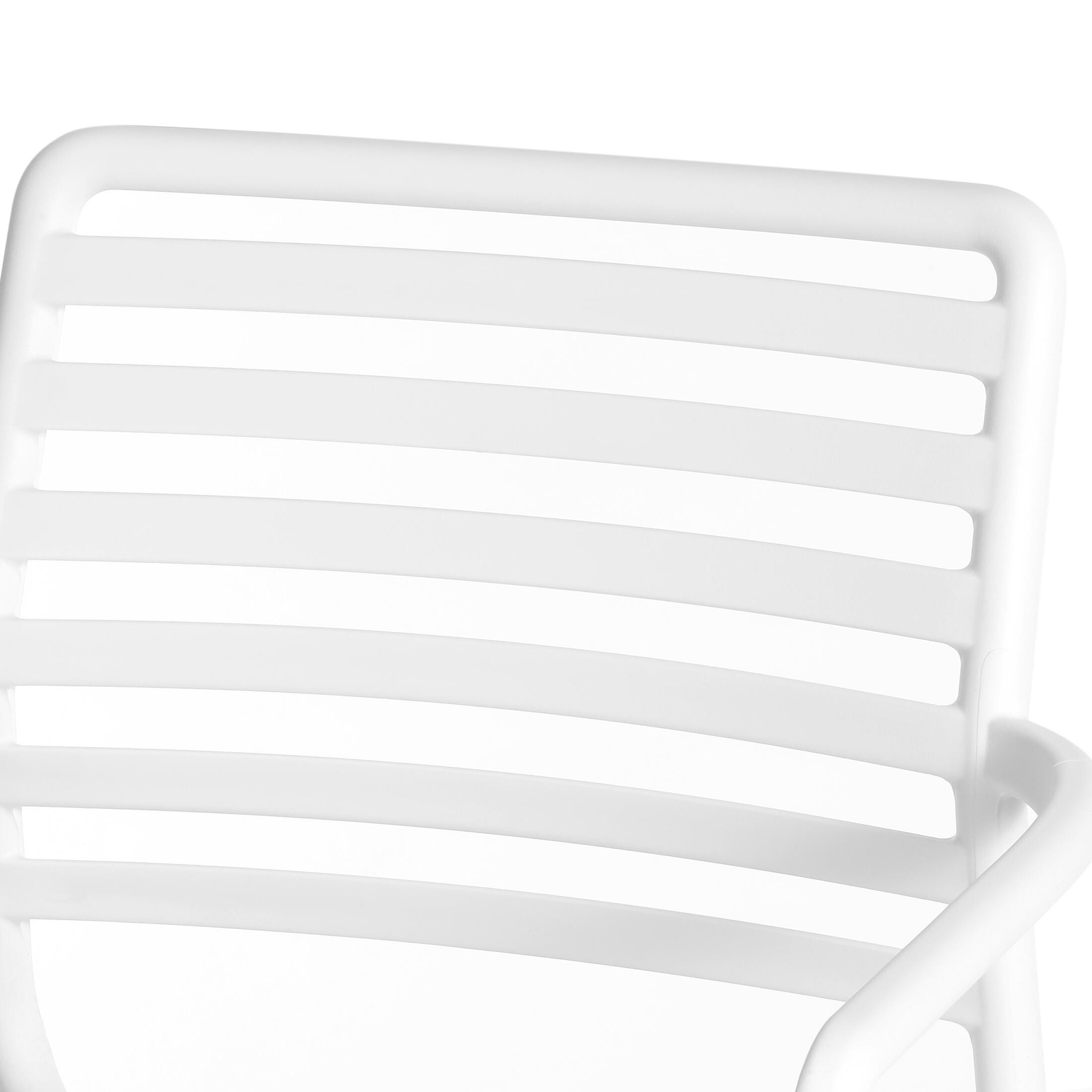 Westin Furniture Sol Outdoor Dining Table and 4 Chairs, White, large
