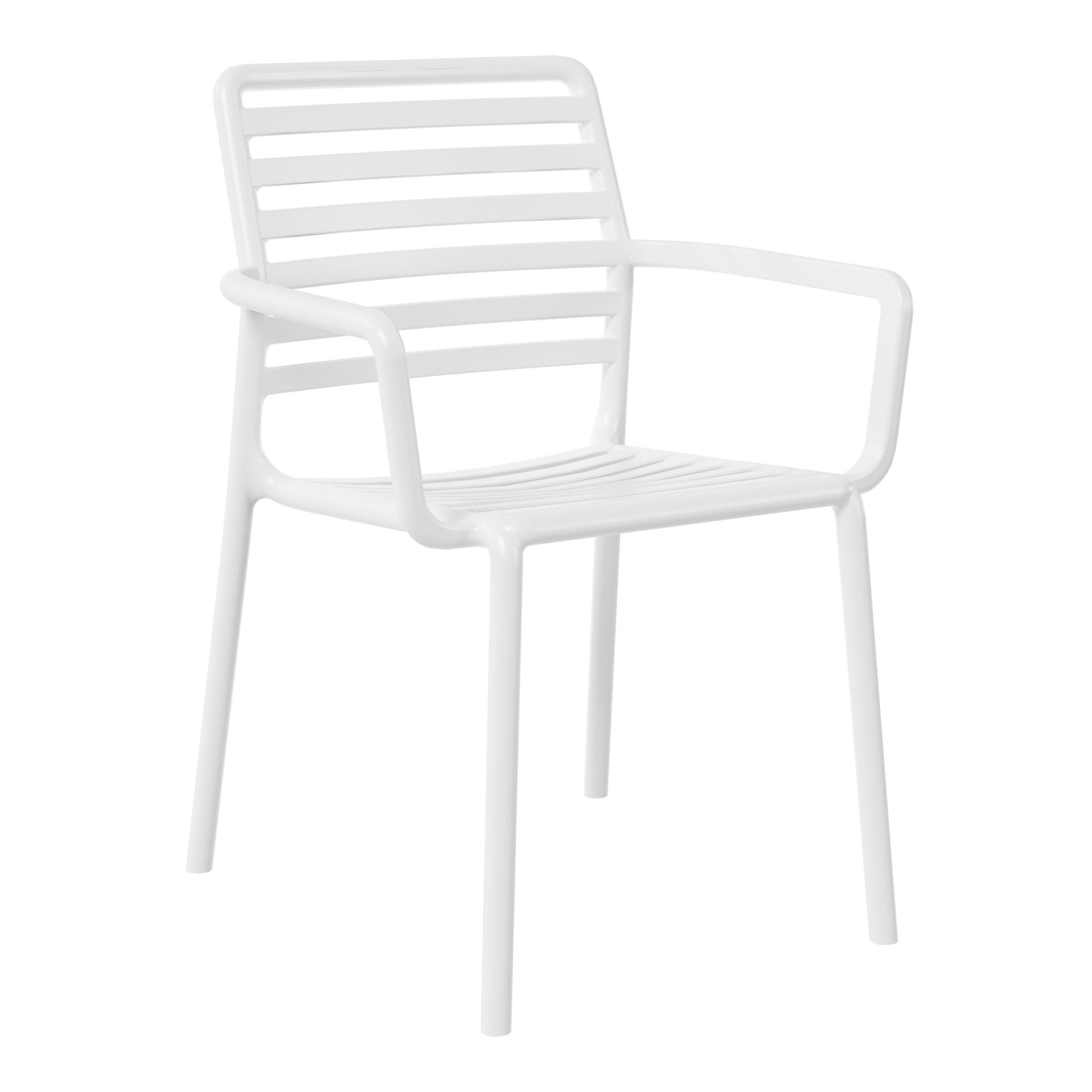 Westin Furniture Sol Outdoor Dining Table and 4 Chairs, White, large