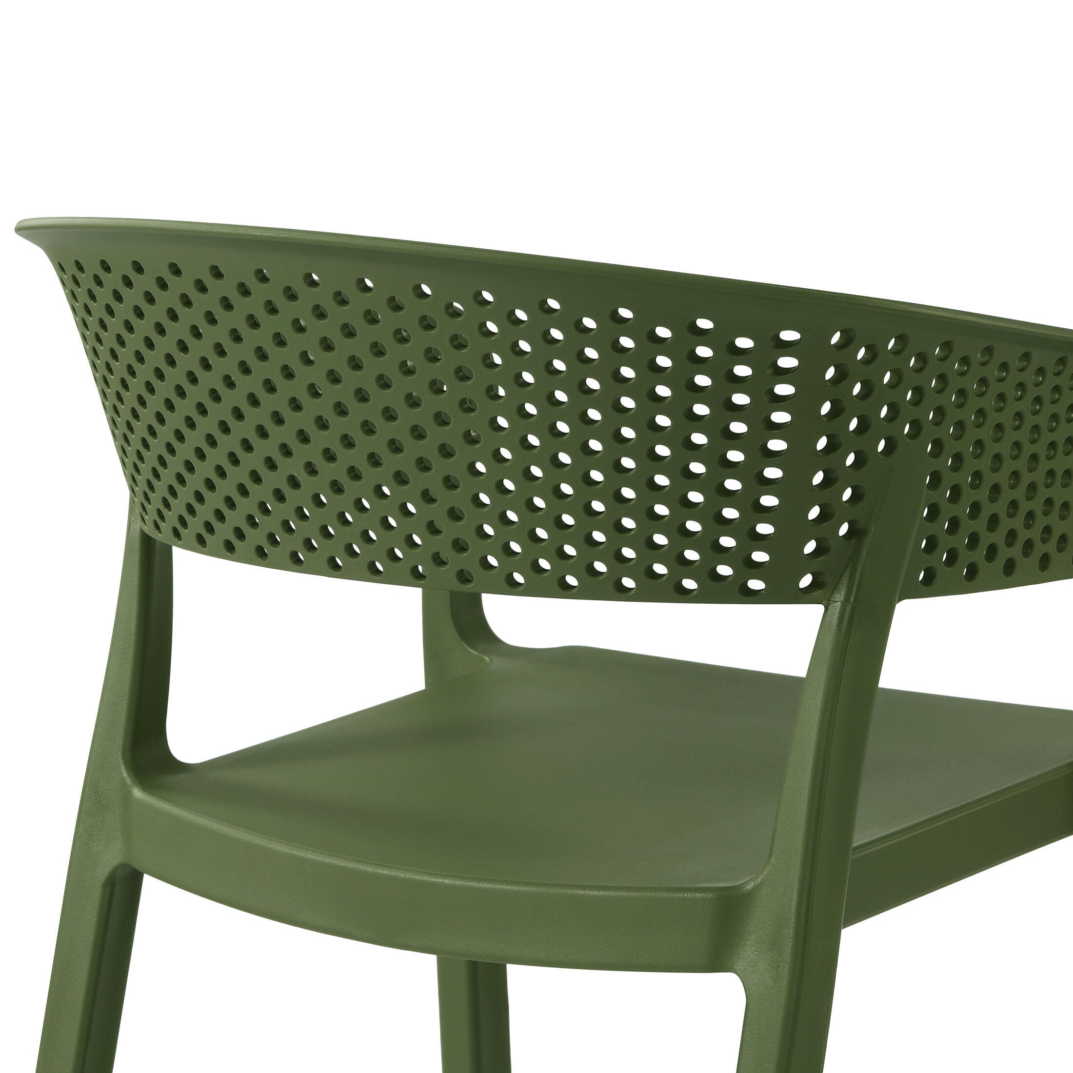 Westin Furniture Cove Outdoor Dining Table and 4 Chairs, Olive Green, large