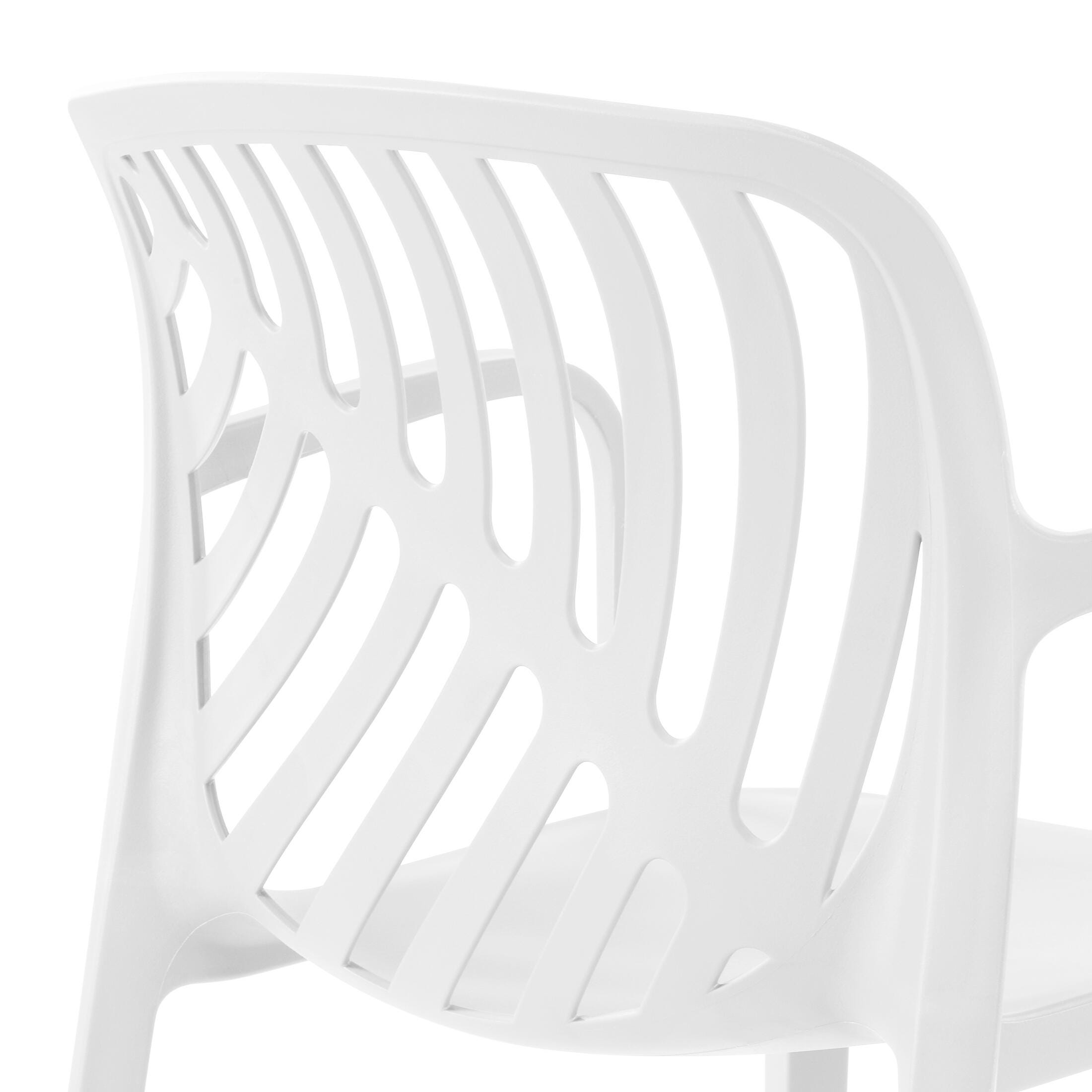 Westin Furniture Haven Outdoor Dining Table and 4 Chairs, White, large