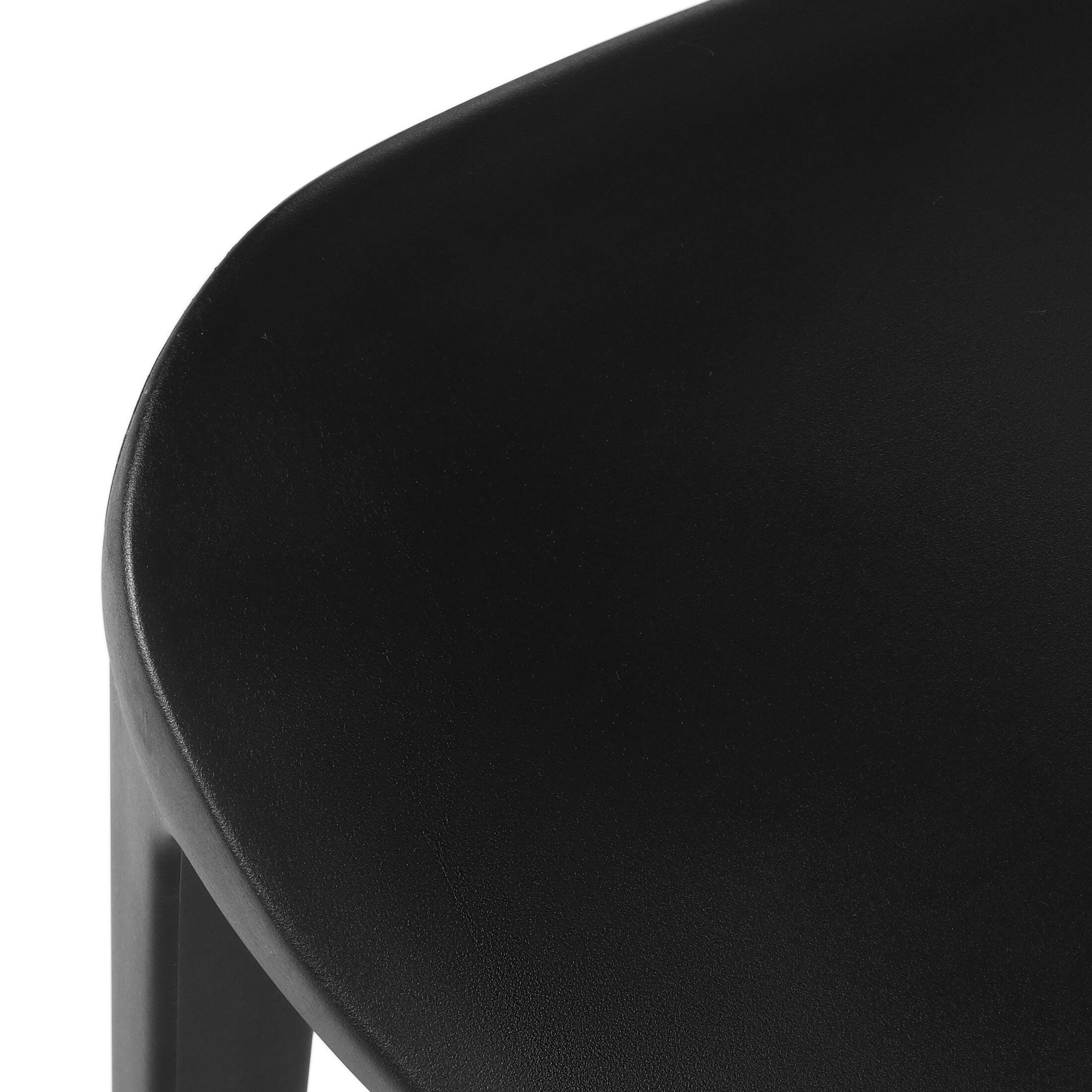 Westin Furniture Vivienne Outdoor Dining Table and 6 Chairs, Black, large