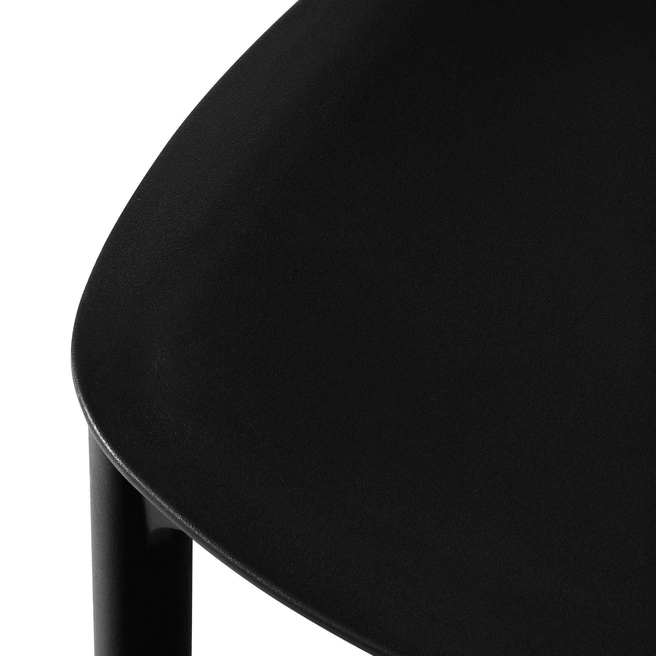 Westin Furniture Sterling Outdoor Dining Table and 6 Chairs, Black, large