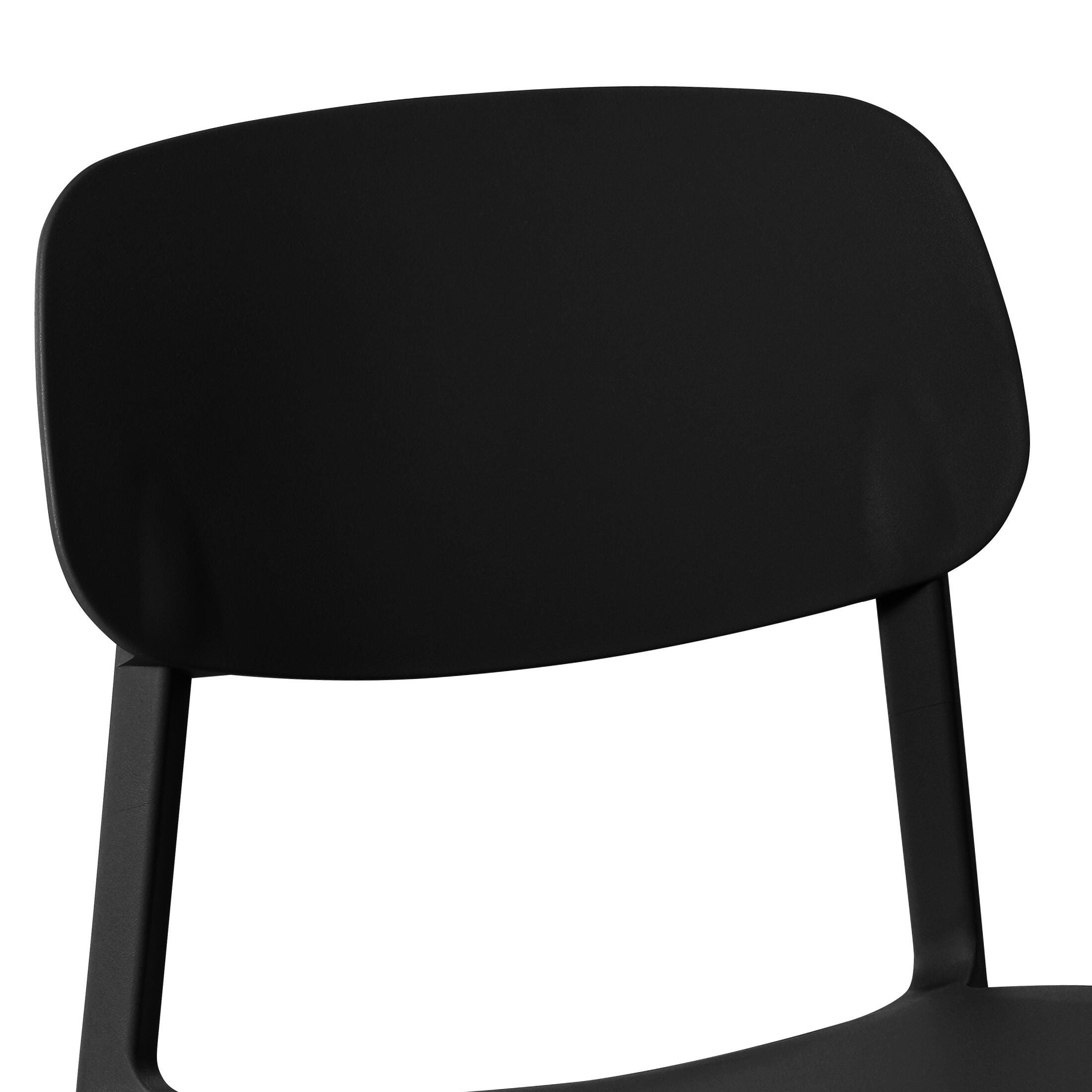Westin Furniture Sterling Outdoor Dining Table and 6 Chairs, Black, large