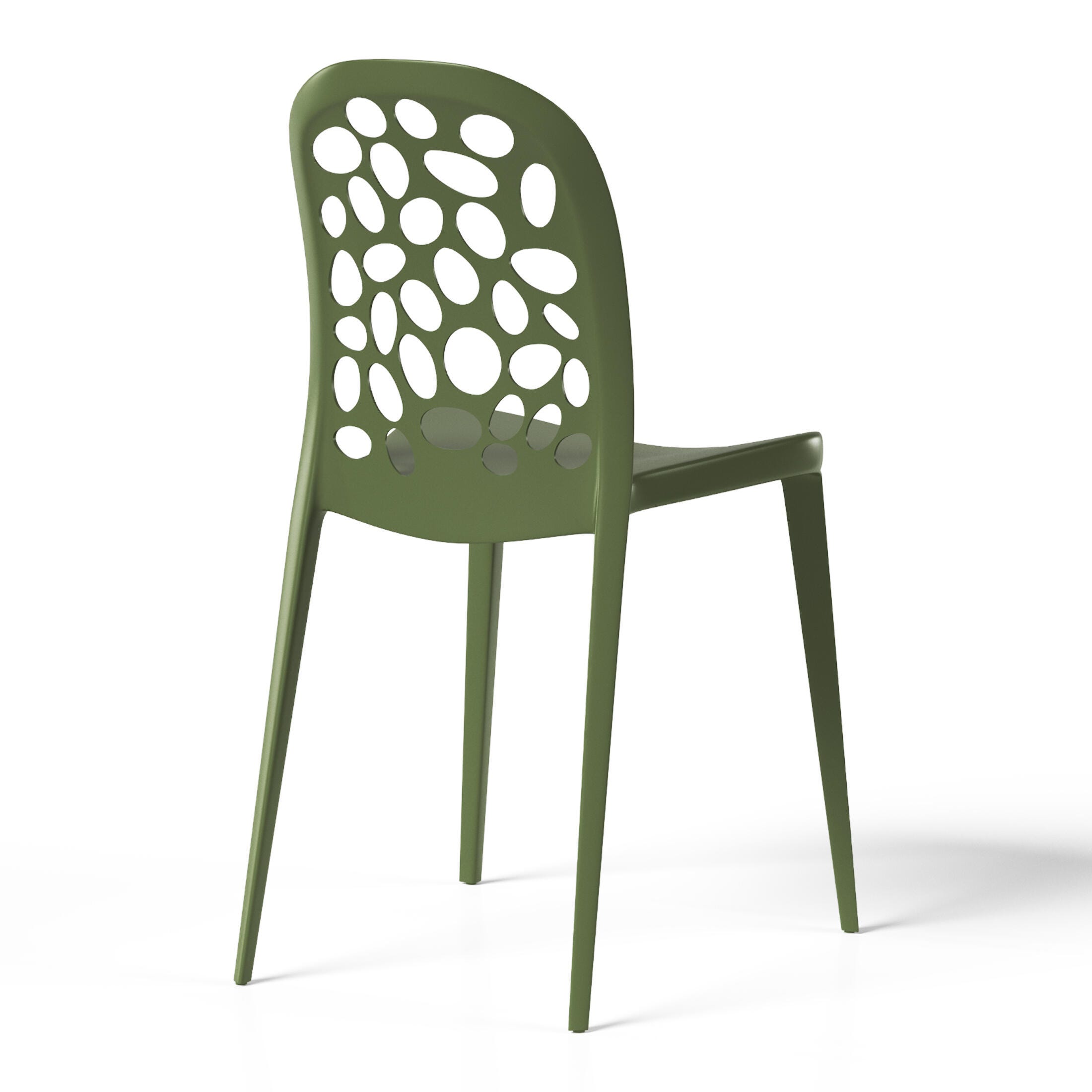 Westin Furniture Vivienne Outdoor Dining Table and 6 Chairs, Olive Green, large