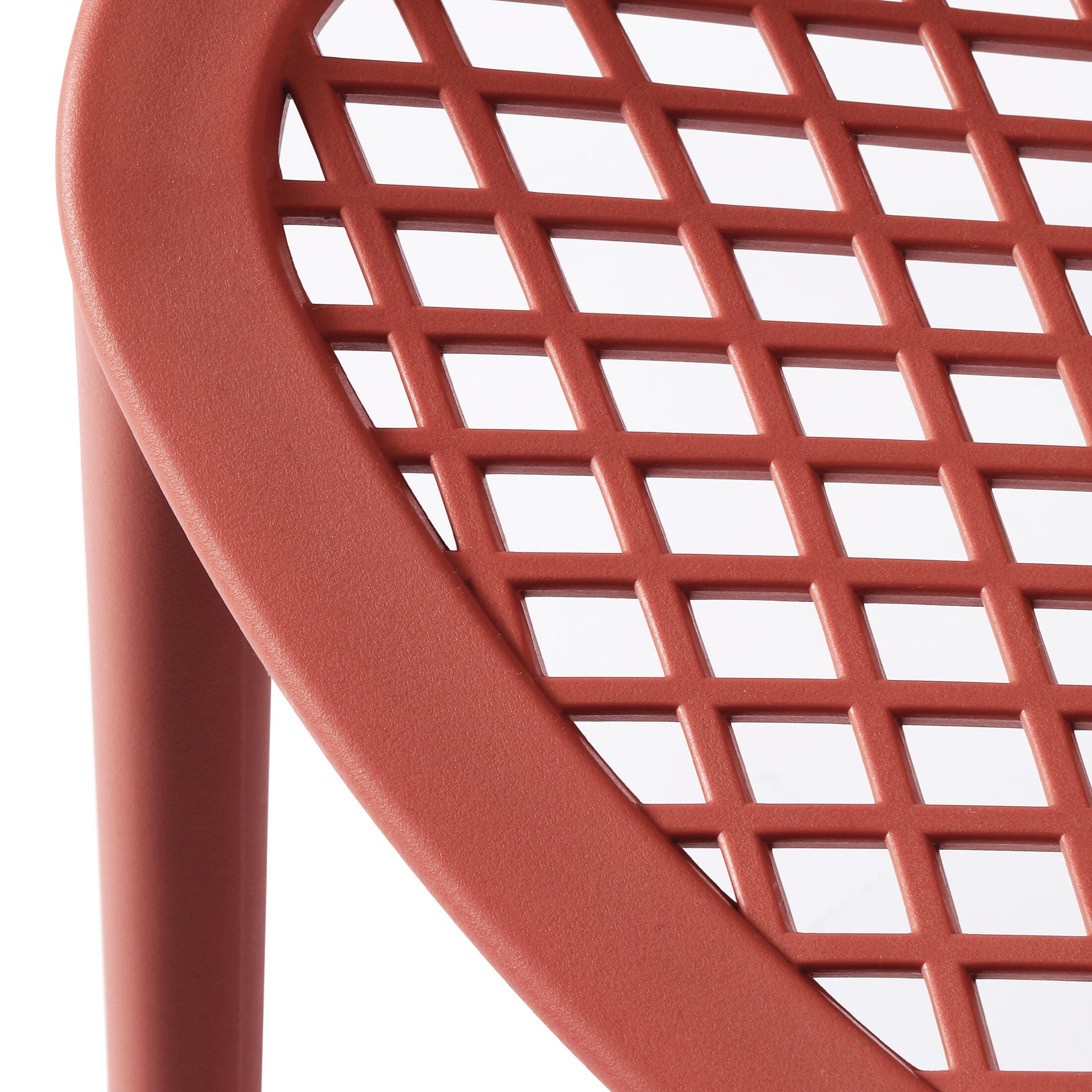 Westin Furniture Rhode Outdoor Dining Table and 6 Chairs, Red, large