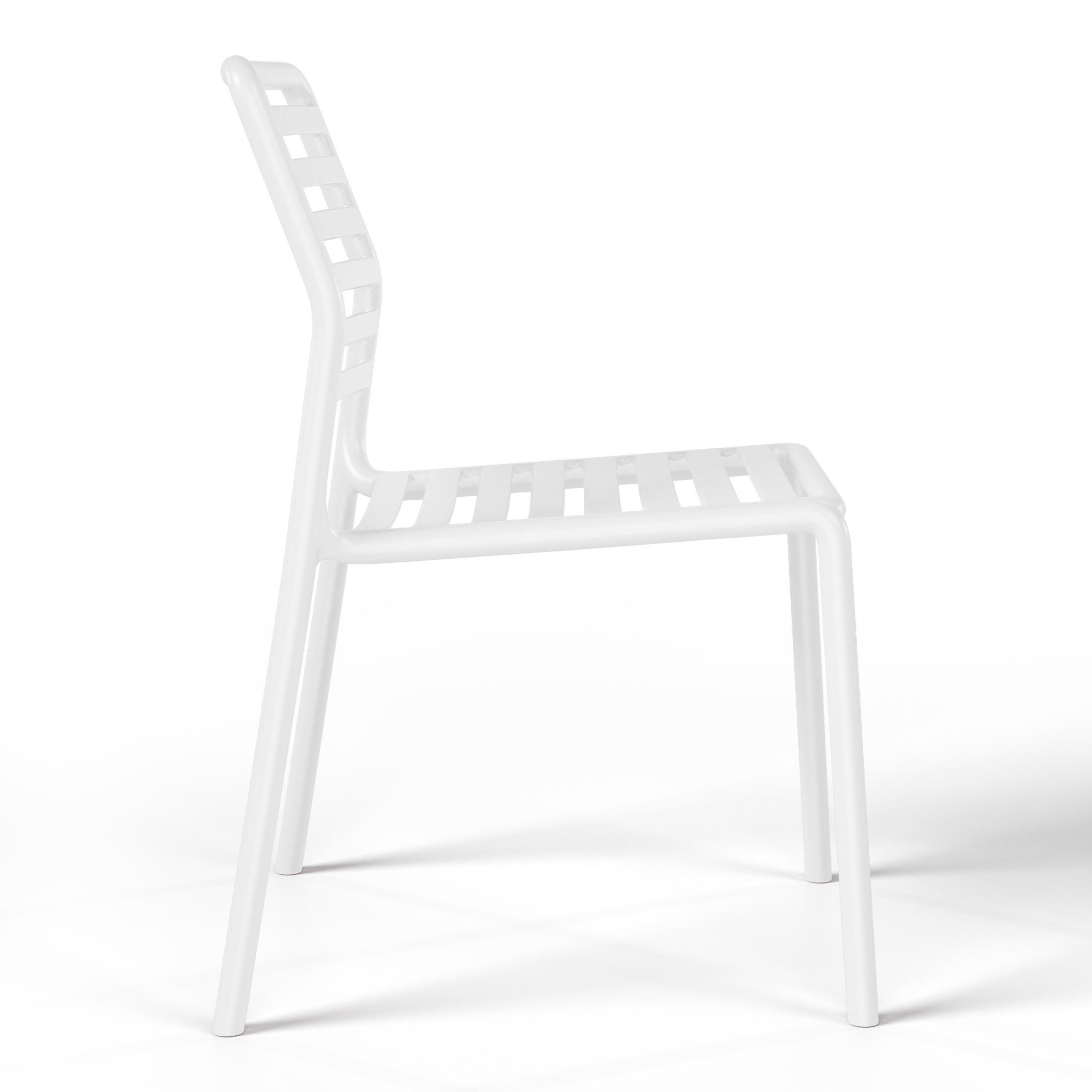 Westin Furniture Juniper Outdoor Dining Table and 6 Chairs, White, large