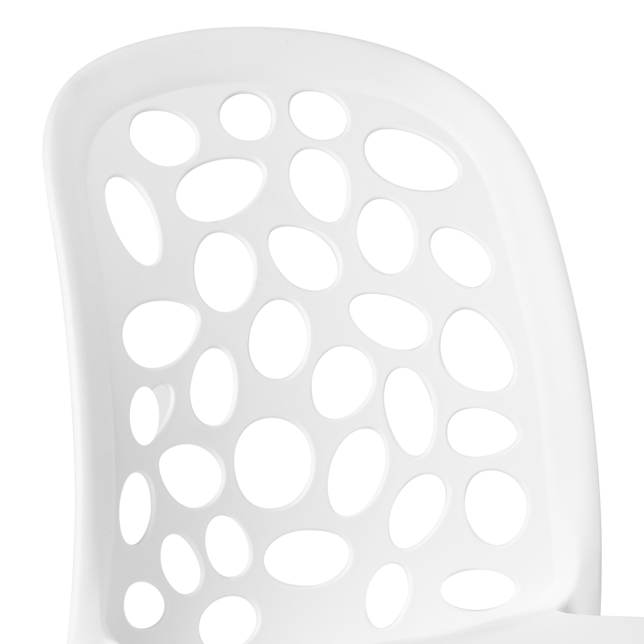 Westin Furniture Vivienne Outdoor Dining Table and 6 Chairs, White, large