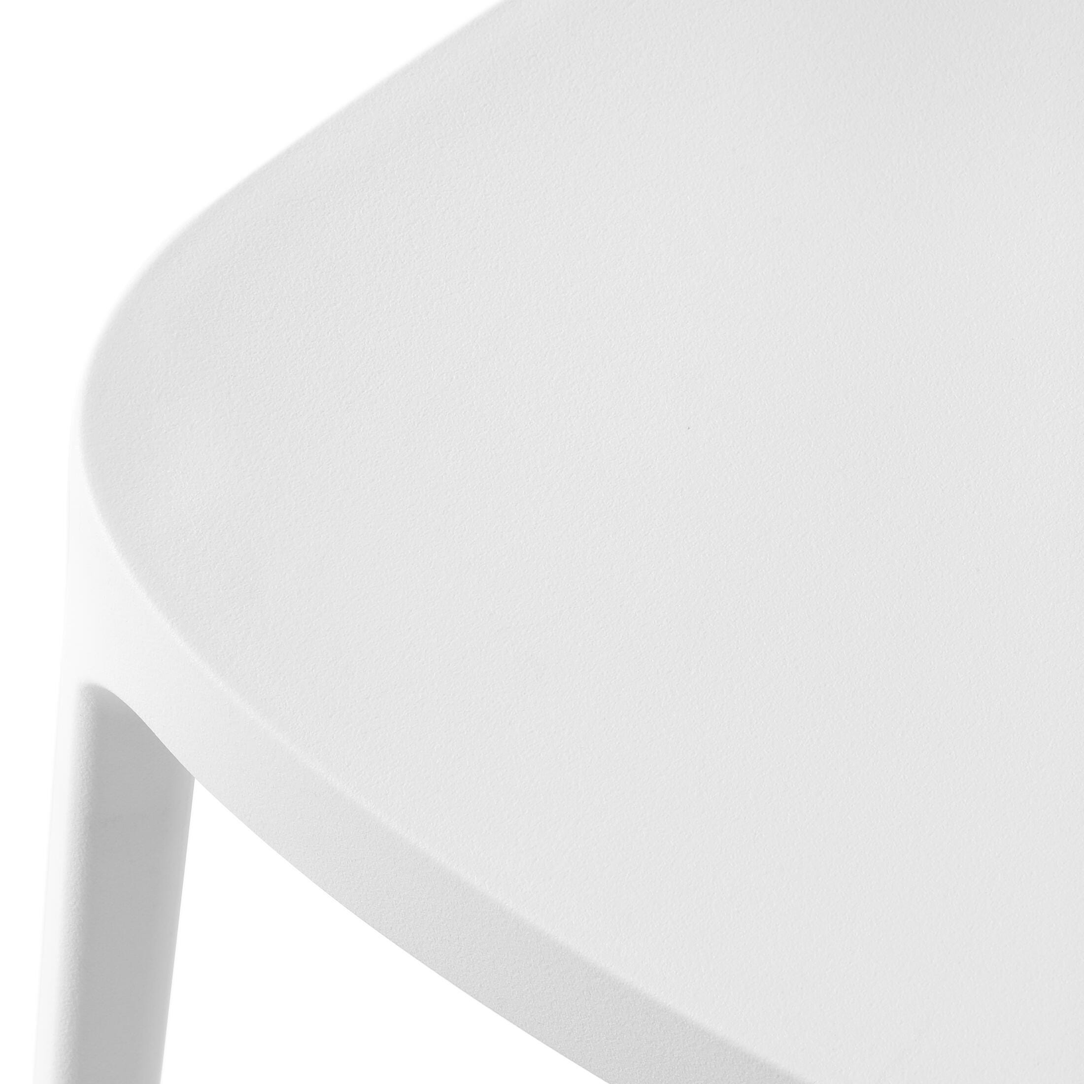 Westin Furniture Meadow Solid Outdoor Dining Table and 6 Chairs, White, large