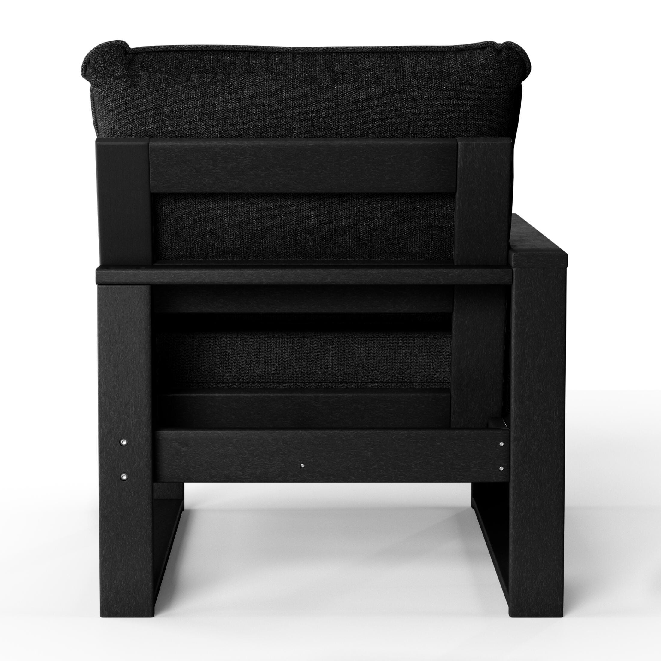 Westin Furniture Endless Outdoor Loveseat, Black, large