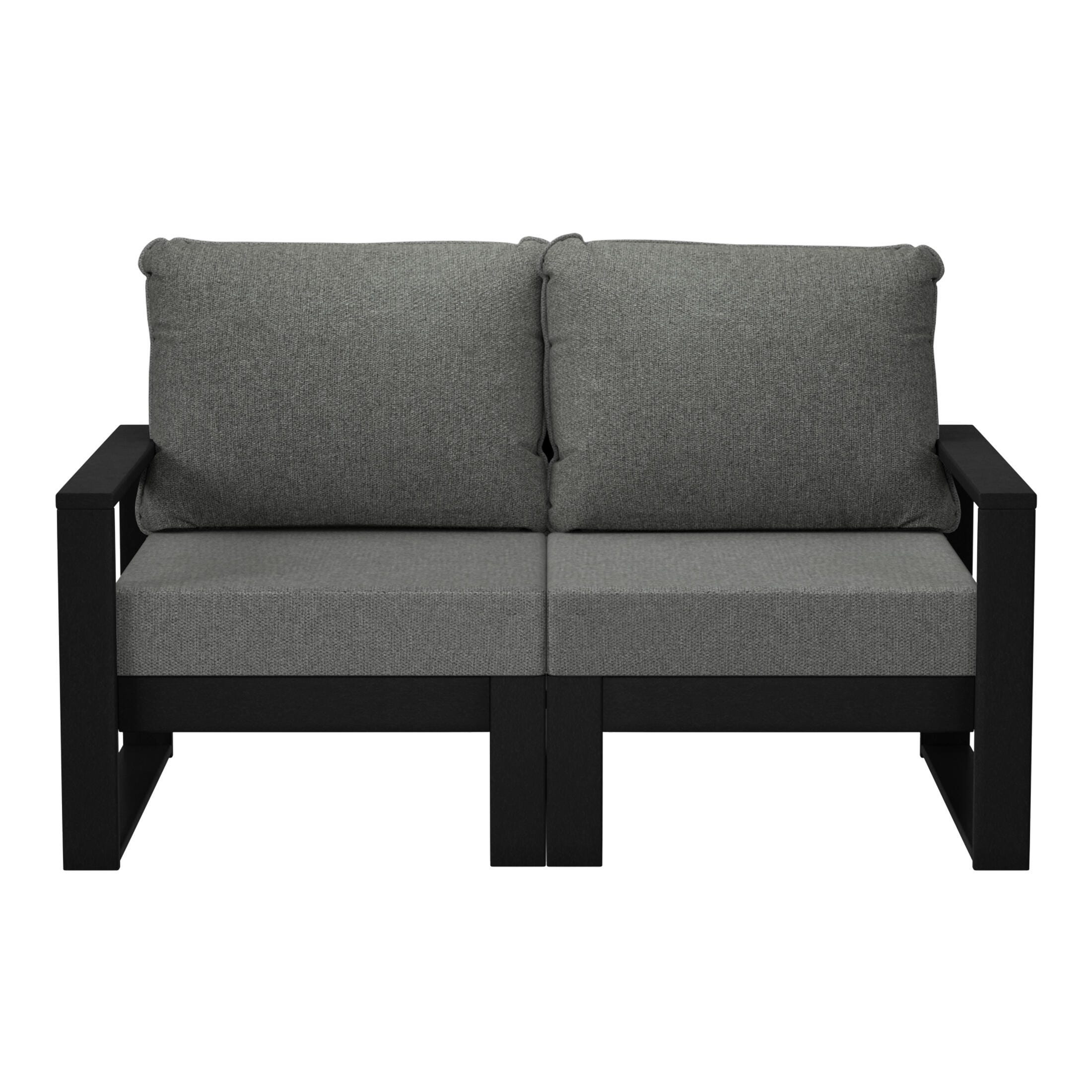 Westin Furniture Endless Outdoor Loveseat, Gray, large