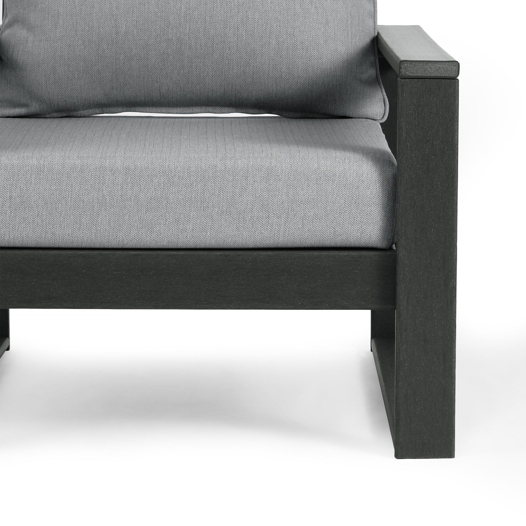 Westin Furniture Endless Outdoor Loveseat, Ash Gray, large