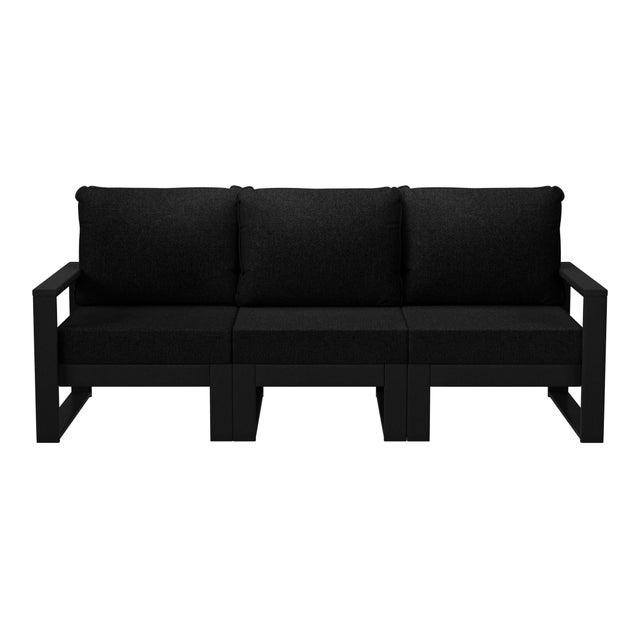 Westin Furniture Endless Outdoor Sofa, Charcoal Black