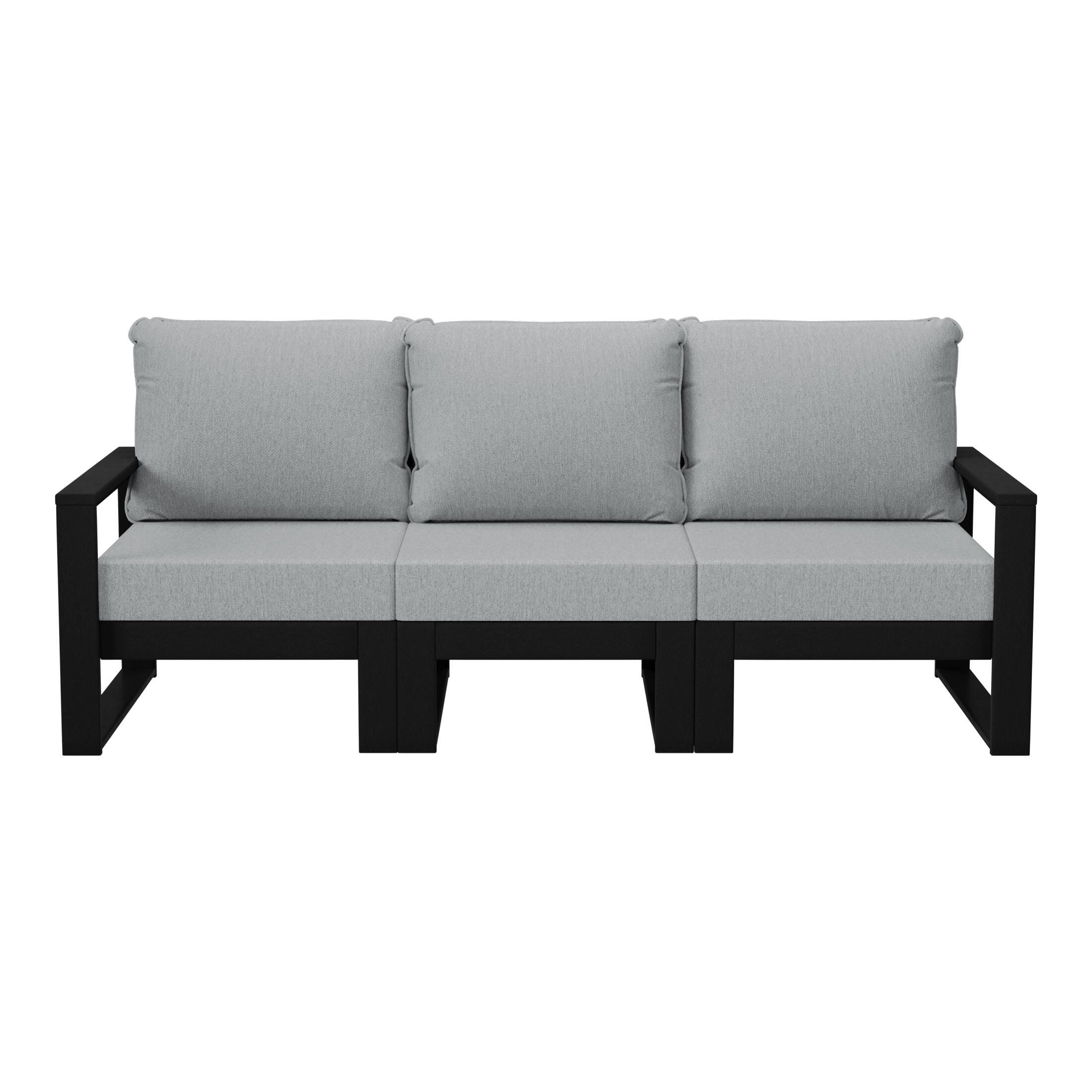Westin Furniture Endless Outdoor Sofa, Light Gray, large