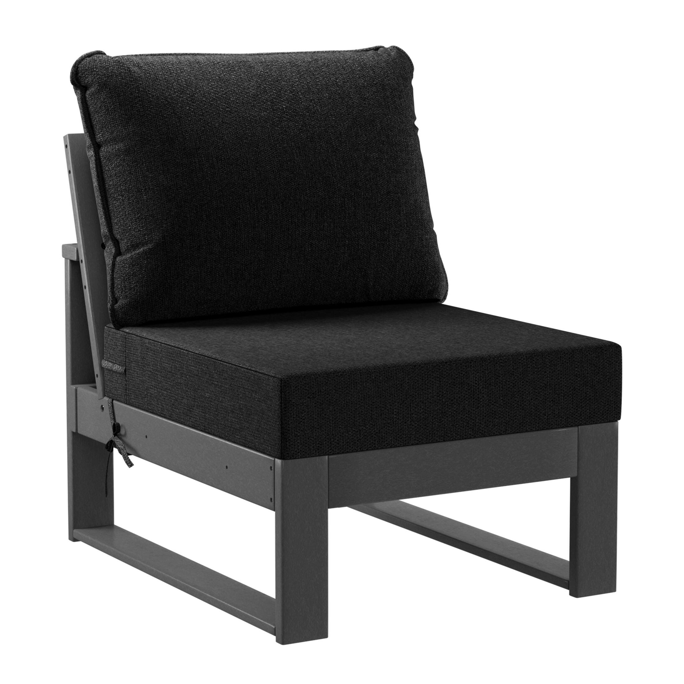 Westin Furniture Endless Outdoor Sofa, Black, large