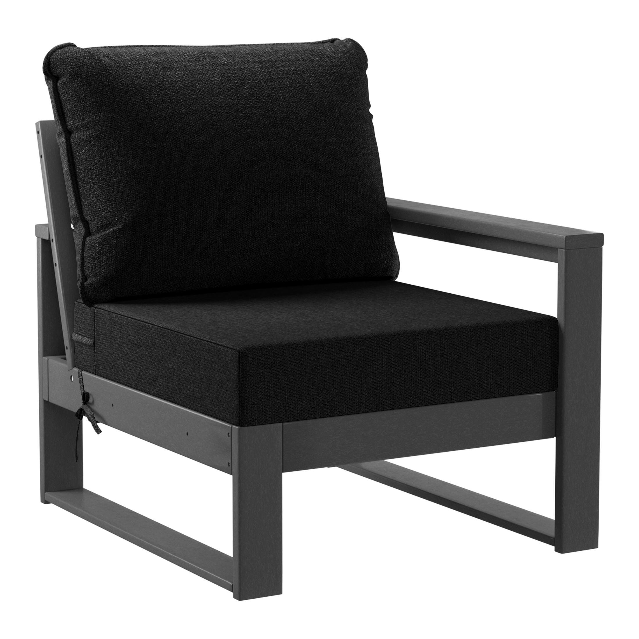 Westin Furniture Endless Outdoor Sofa, Black, large