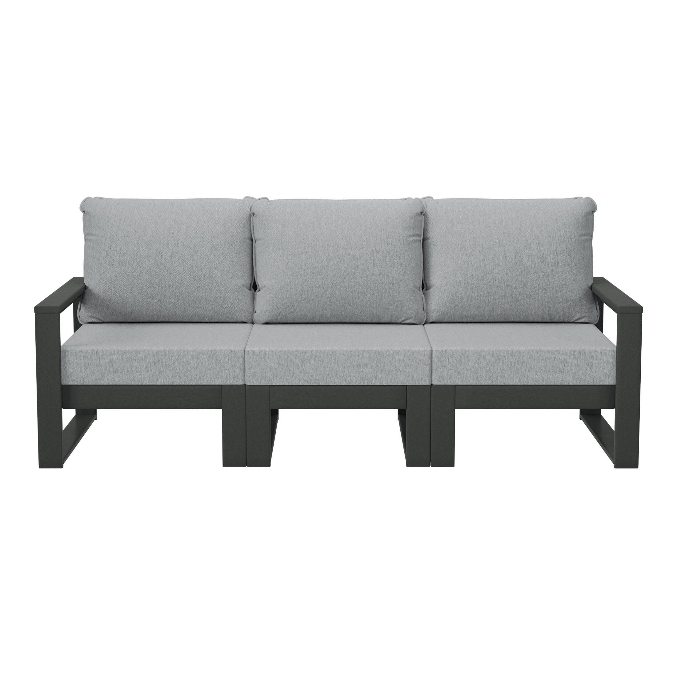 Westin Furniture Endless Outdoor Sofa, Gray, large