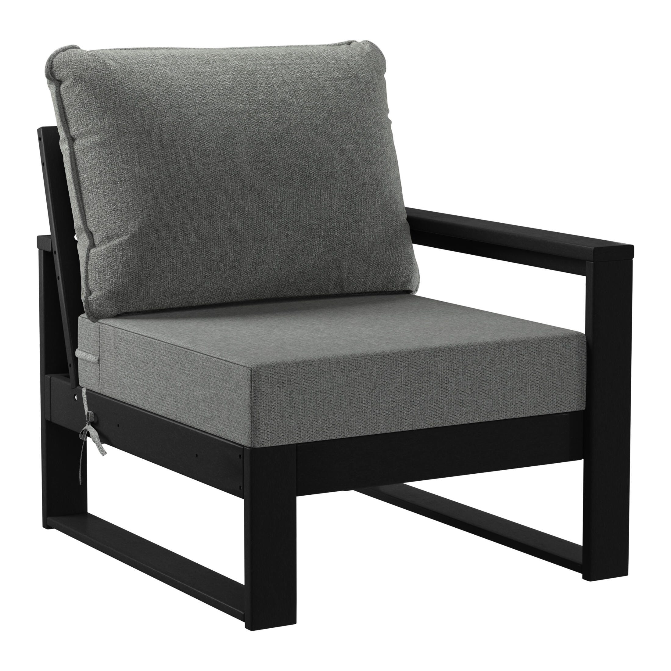Westin Furniture Endless 4-Piece Outdoor Sectional Set, Ash Gray, large