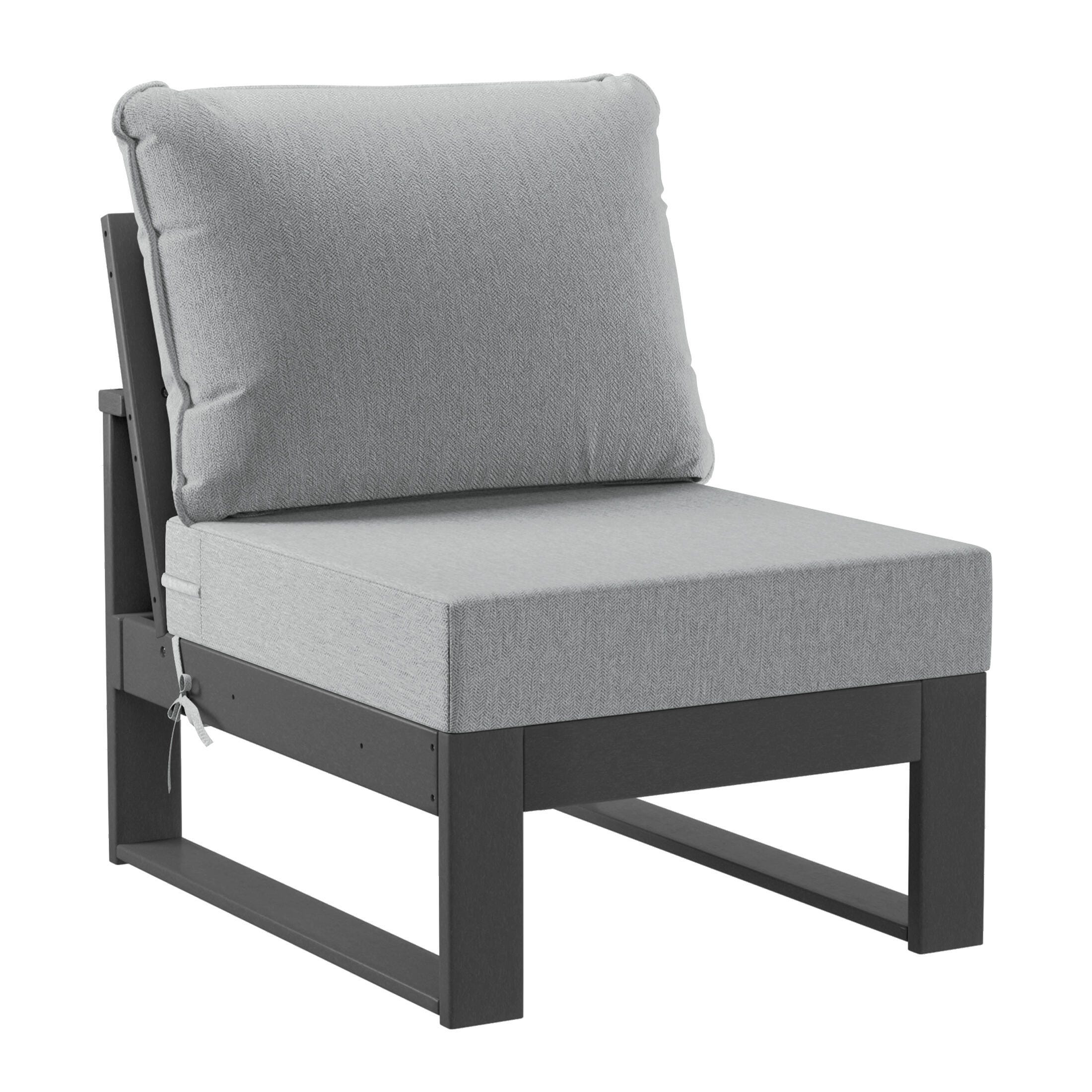 Westin Furniture Endless 4-Piece Outdoor Sectional Set, Gray, large