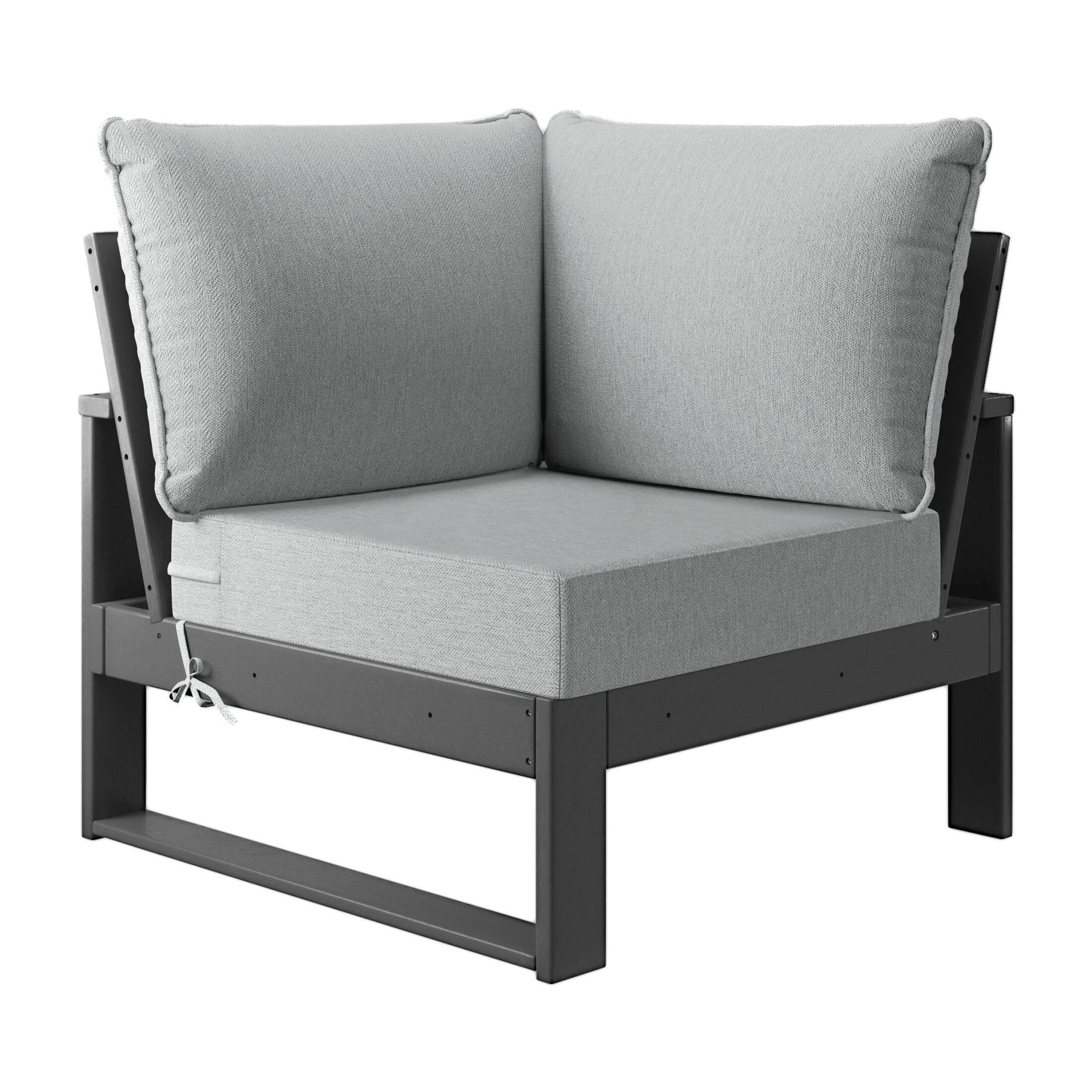 Westin Furniture Endless 5-Piece Outdoor Sectional Sofa, Gray, large
