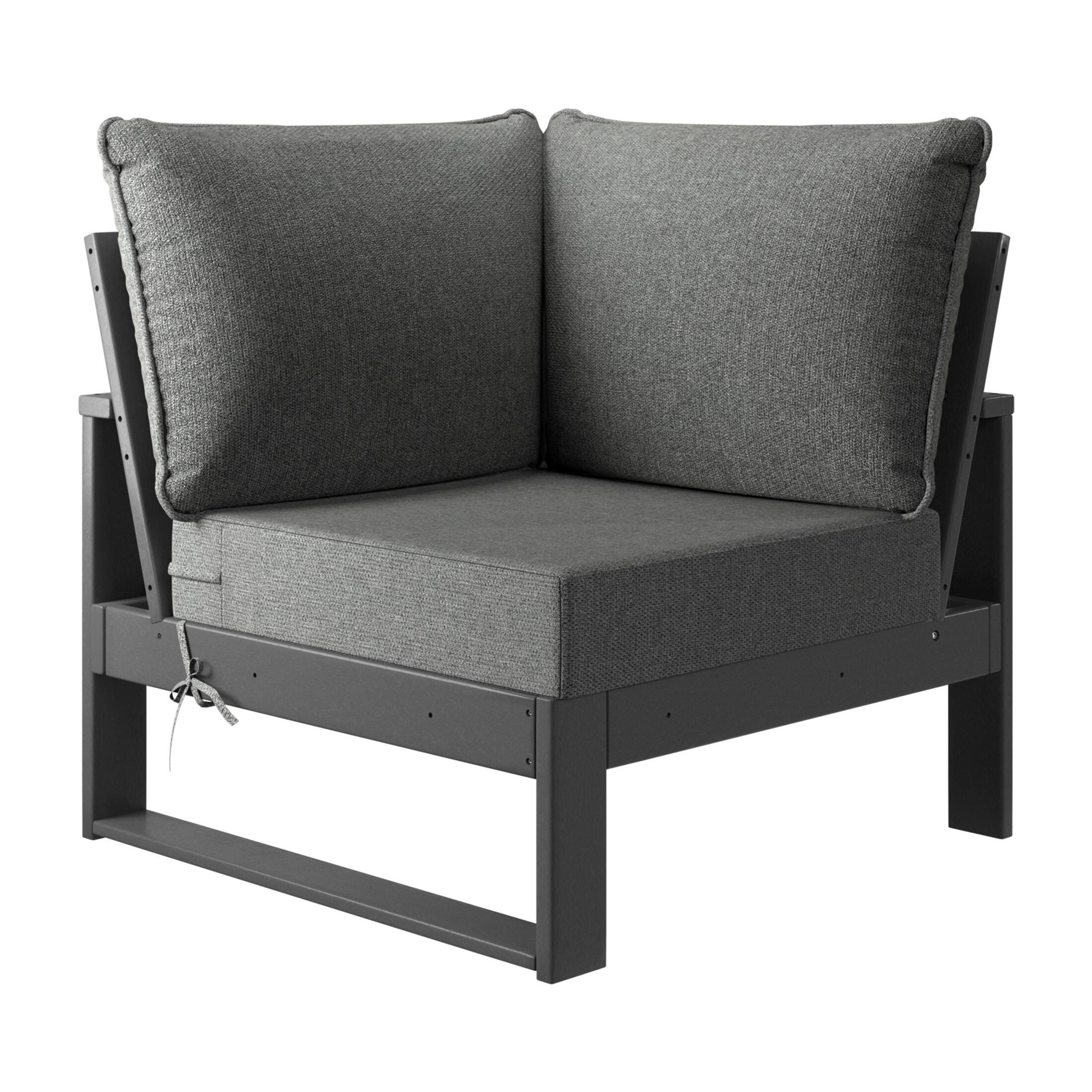 Westin Furniture Endless 7-Piece Outdoor Sectional Set, Dark Gray, large