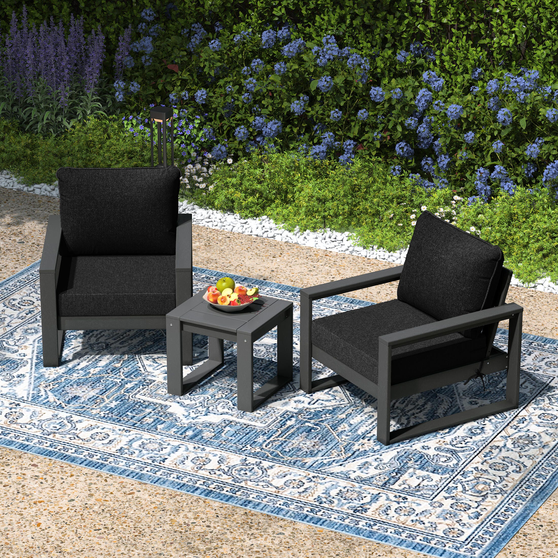Westin Furniture Endless Outdoor 2 Lounge Chair with Side Table