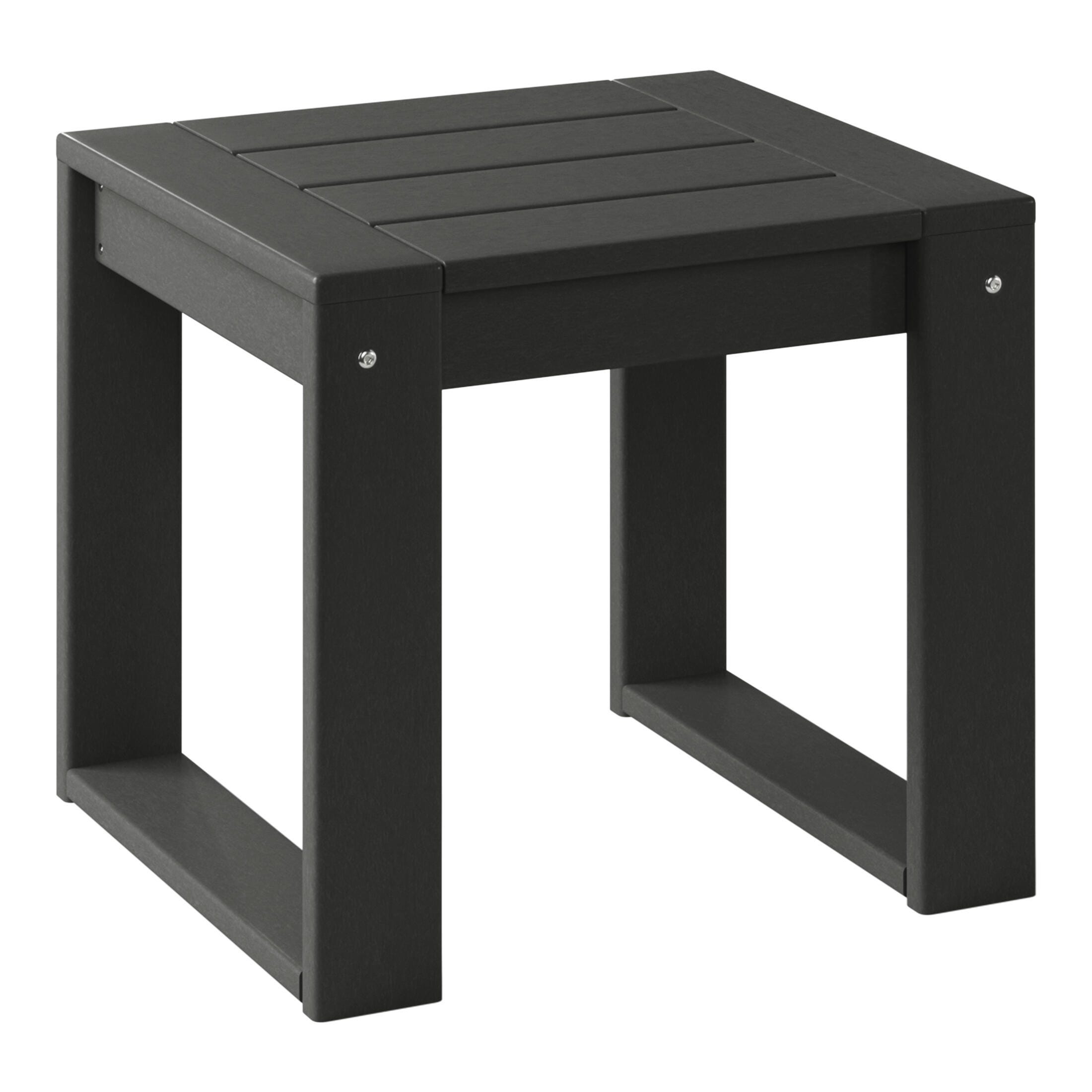 Westin Furniture Endless Outdoor 2 Lounge Chair with Side Table, Charcoal Gray, large