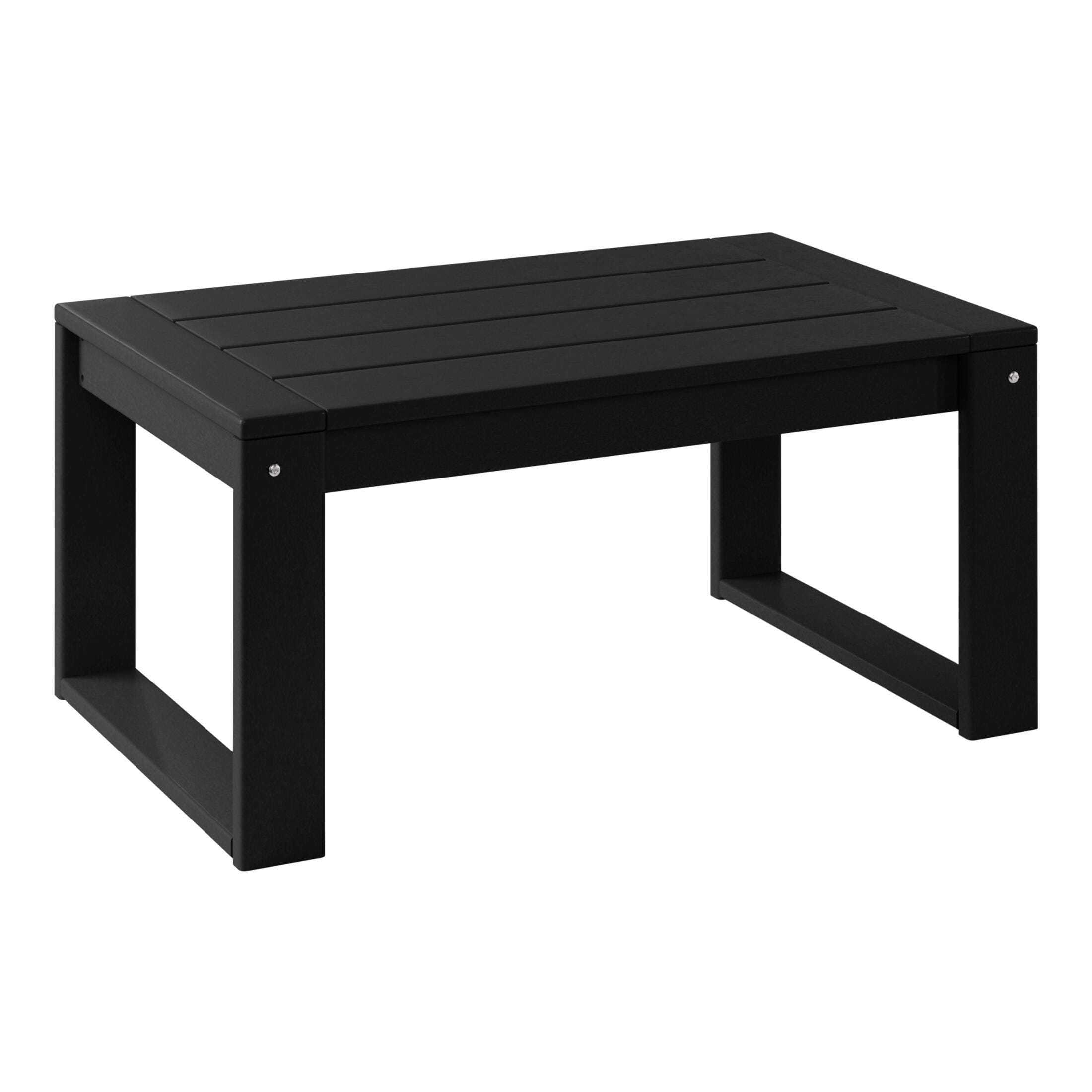 Westin Furniture Endless Outdoor Sofa and 2 Chairs with Coffee Table, Dark Black, large