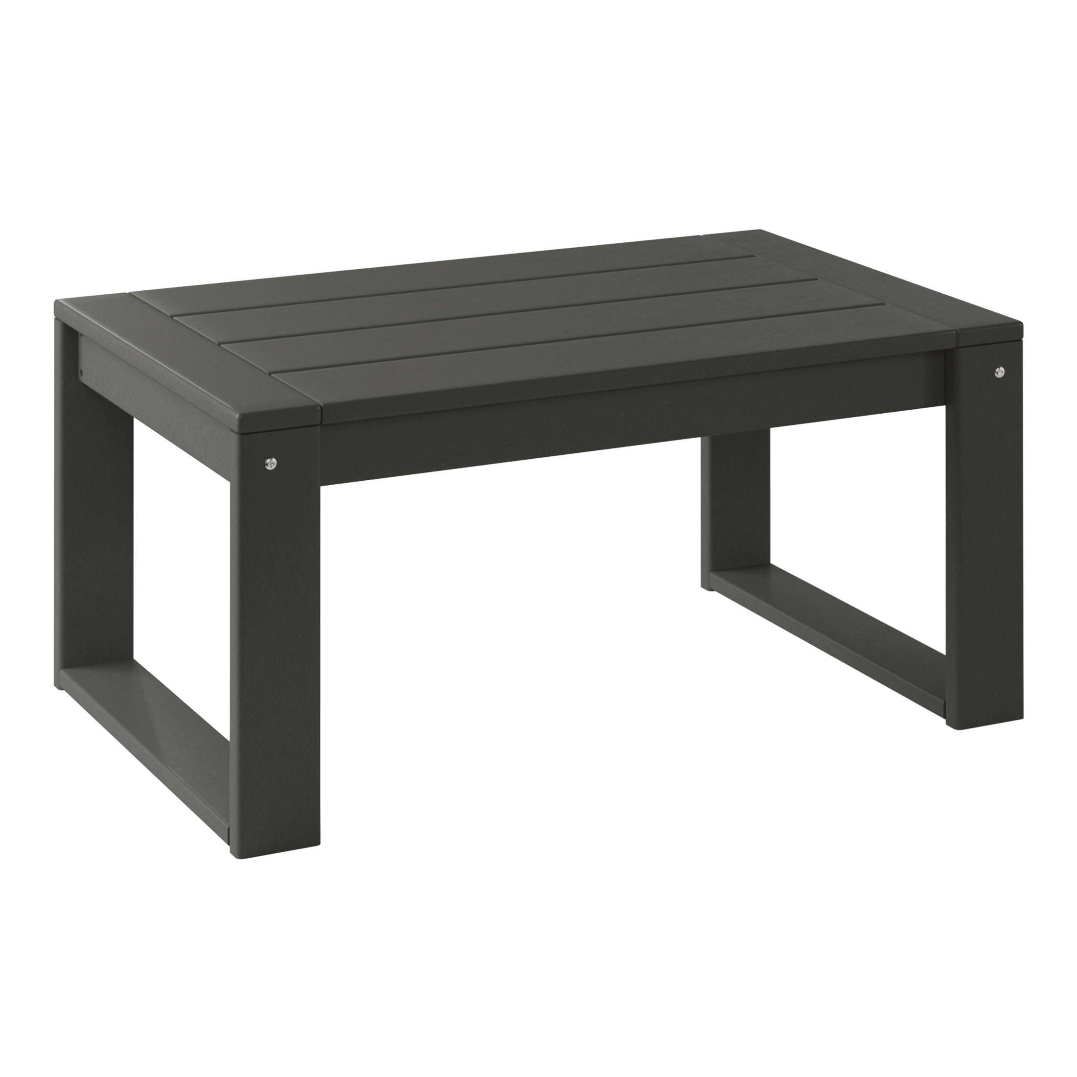 Westin Furniture Endless Outdoor Sofa and 2 Chairs with Coffee Table, Ash Gray, large