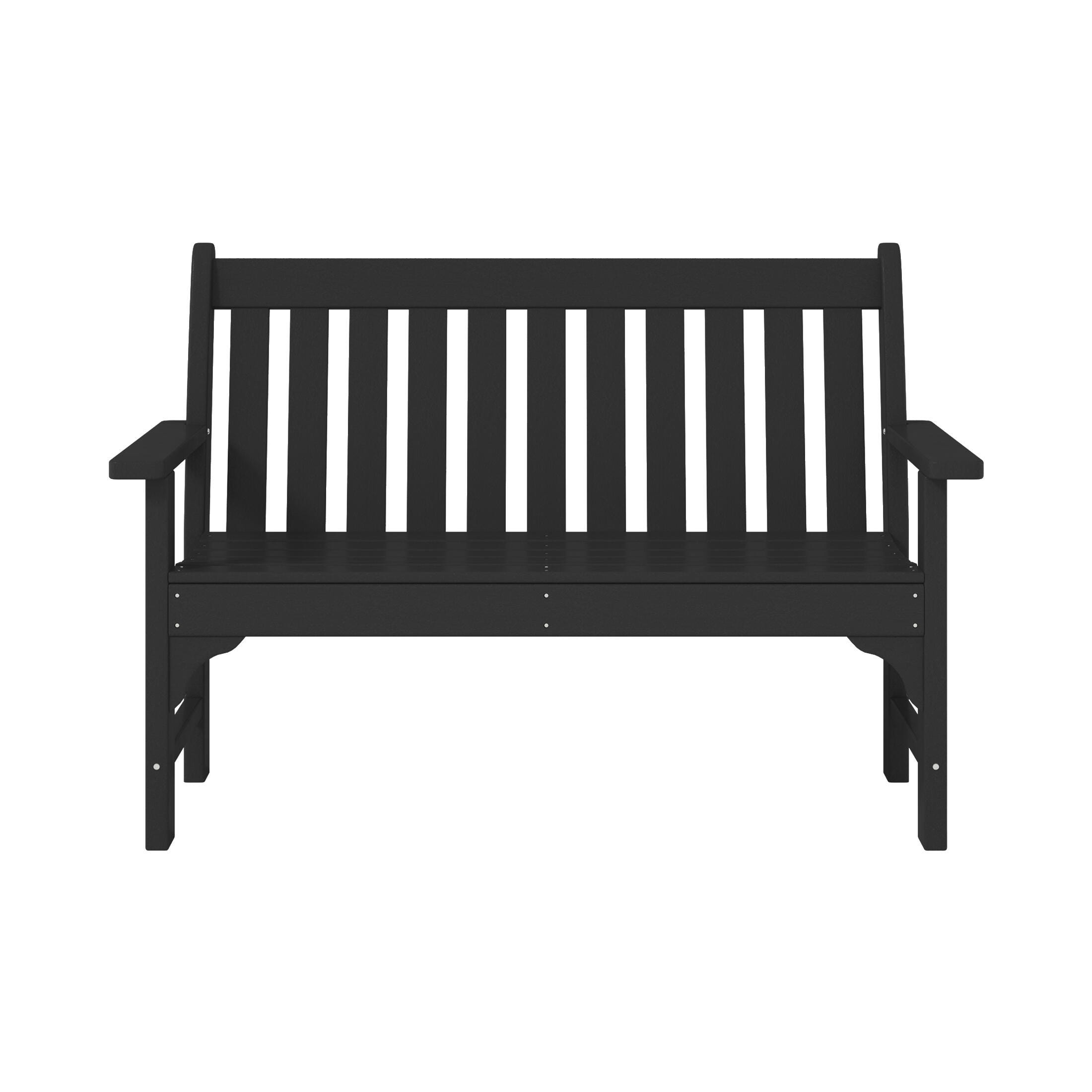 Westin Furniture Laguna Solid Outdoor Conversation Set, Black, large