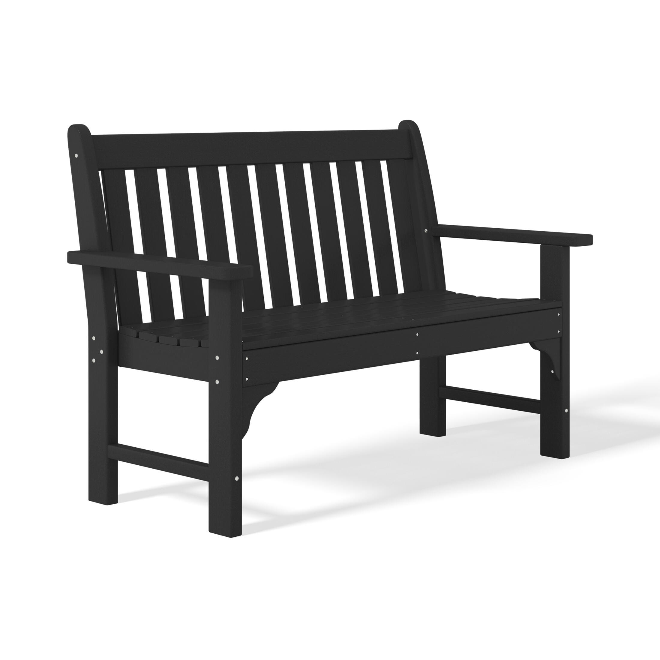 Westin Furniture Laguna Solid Outdoor Conversation Set, Black, large