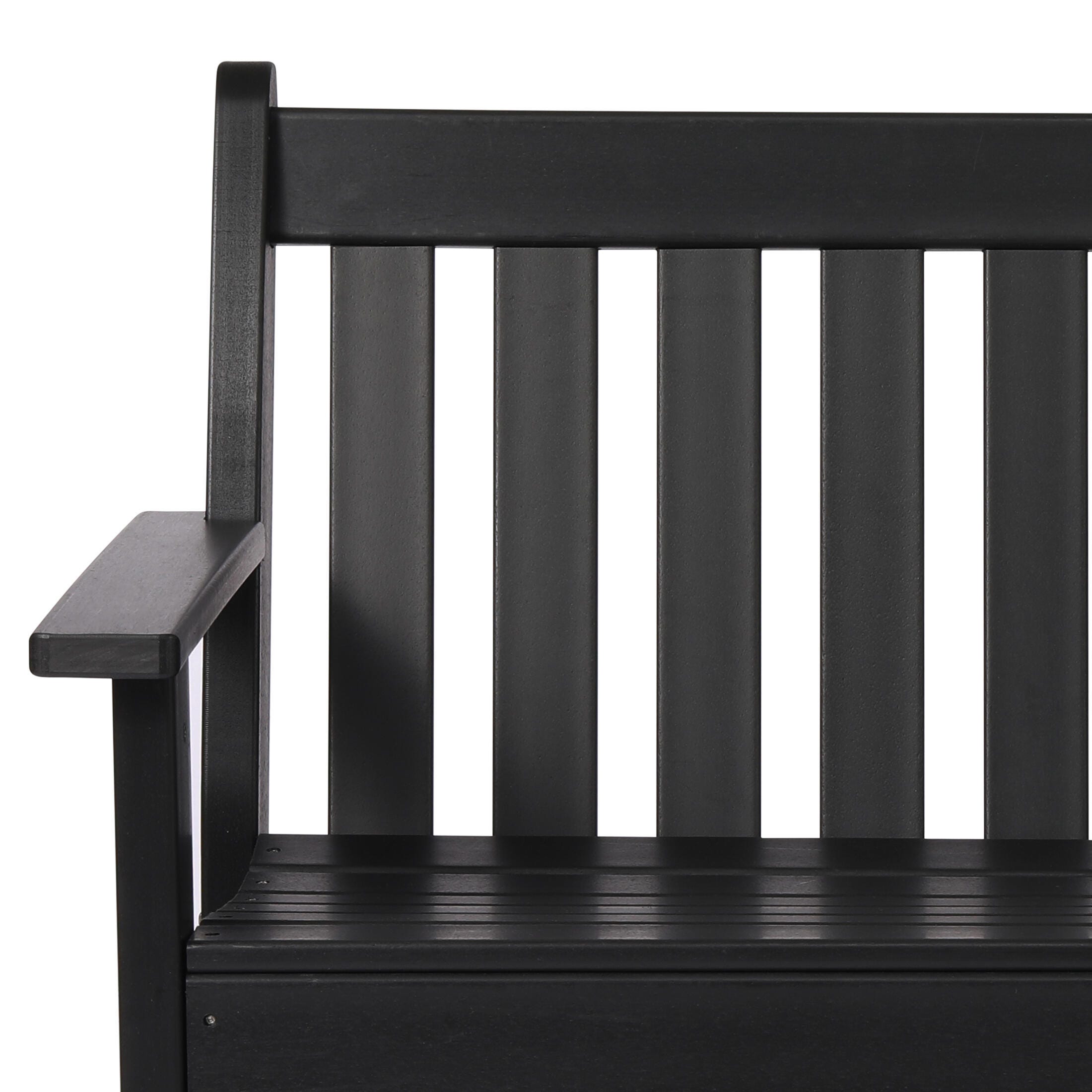 Westin Furniture Laguna Solid Outdoor Conversation Set, Black, large