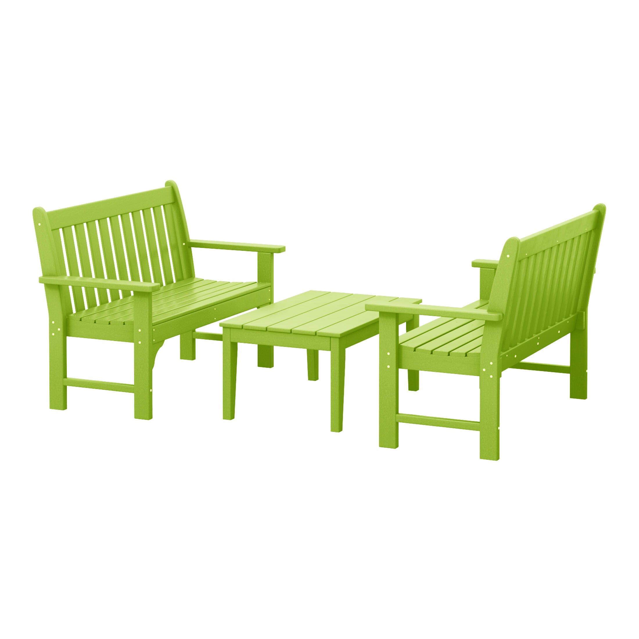 Westin Furniture Laguna Solid Outdoor Conversation Set, Lime, large