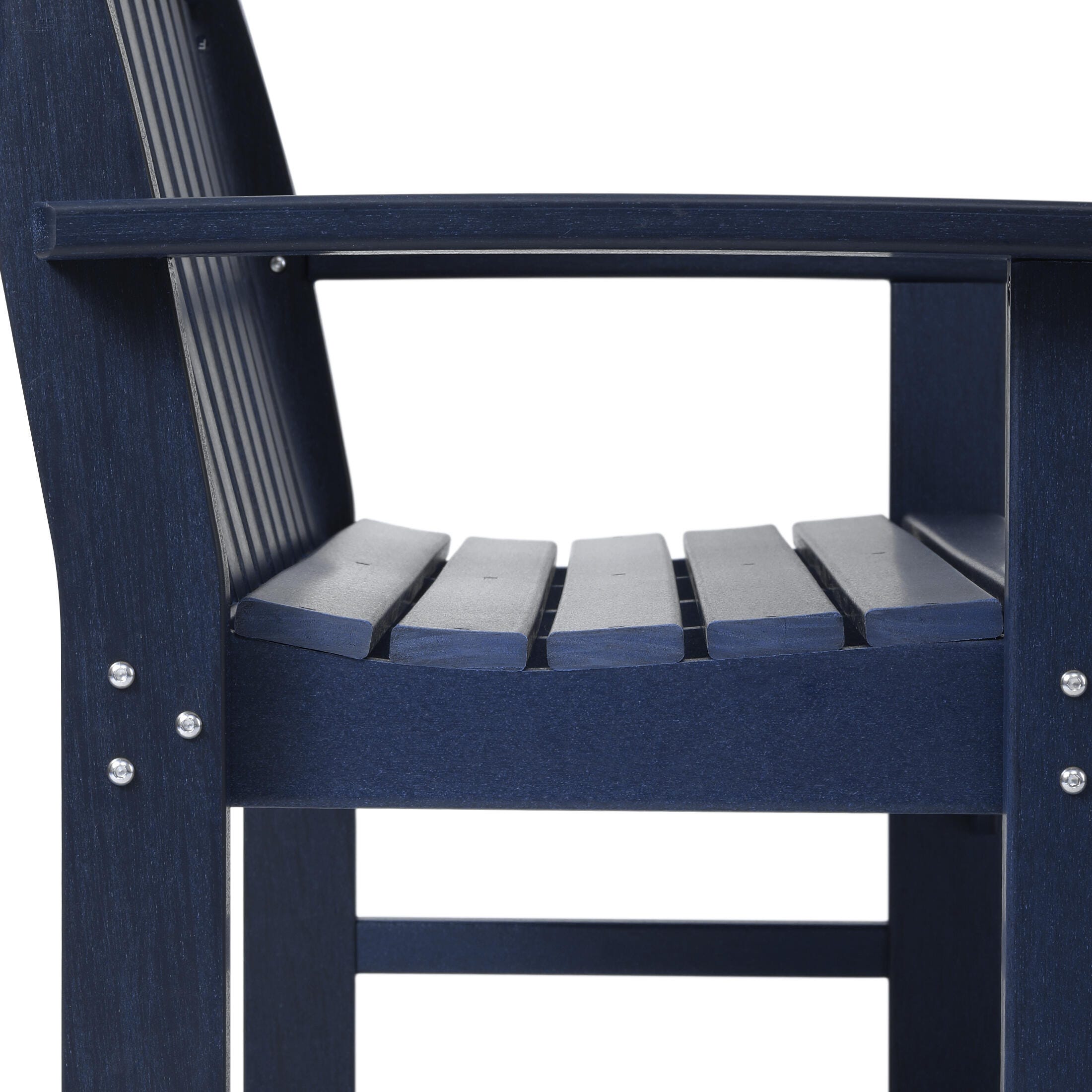 Westin Furniture Laguna Solid Outdoor Conversation Set, Navy Blue, large