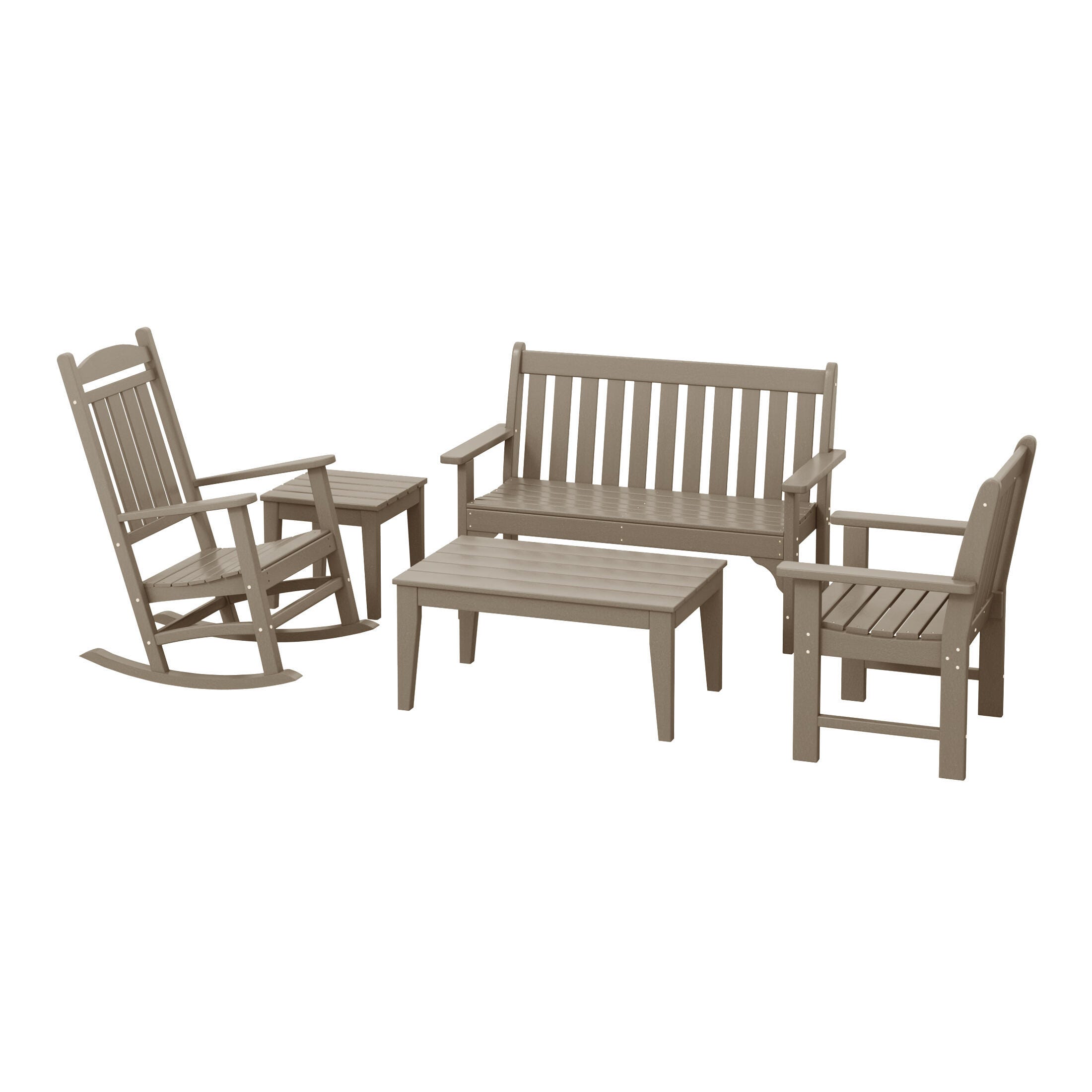 Westin Furniture Laguna Outdoor Conversation Set, Brown, large