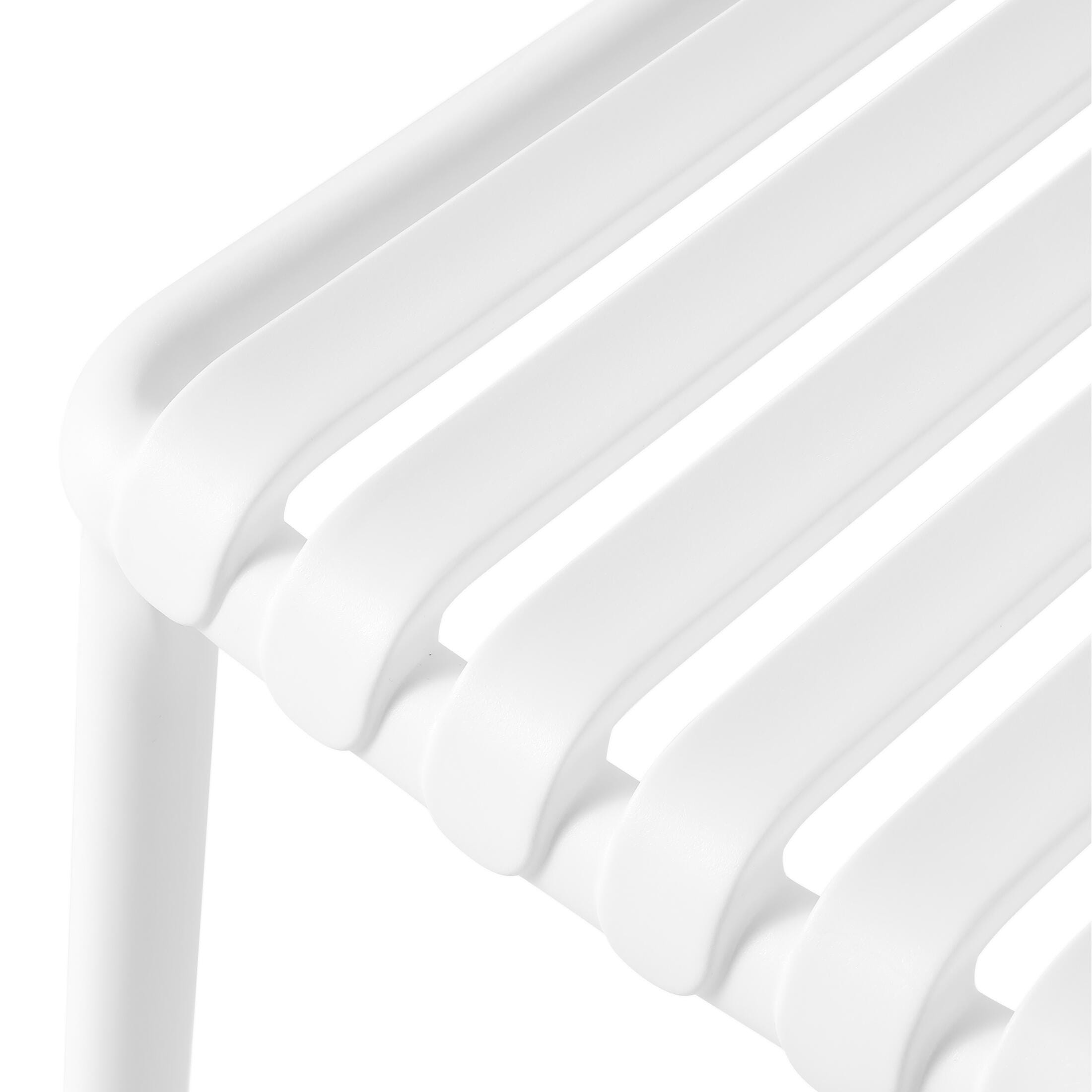 Westin Furniture Harlow Rectangular Outdoor Dining Table and 6 Chairs, White, large