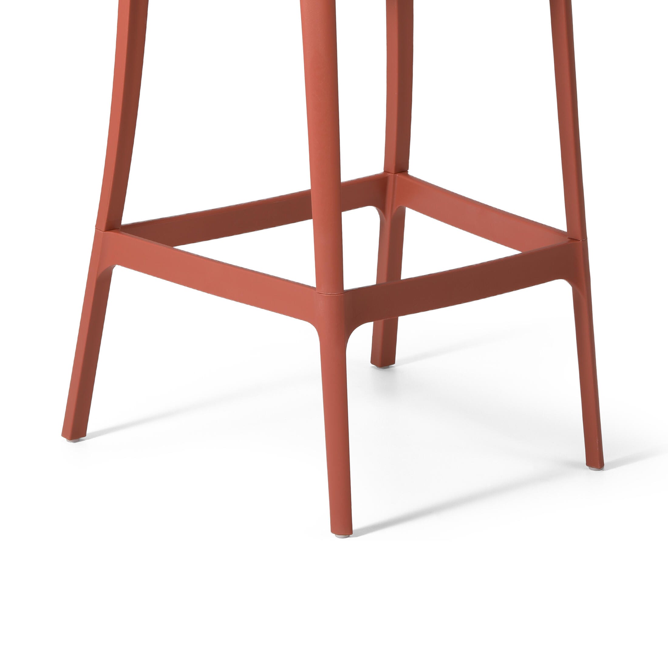 Westin Furniture Solene Outdoor Bar Table and 2 Barstools, Red, large