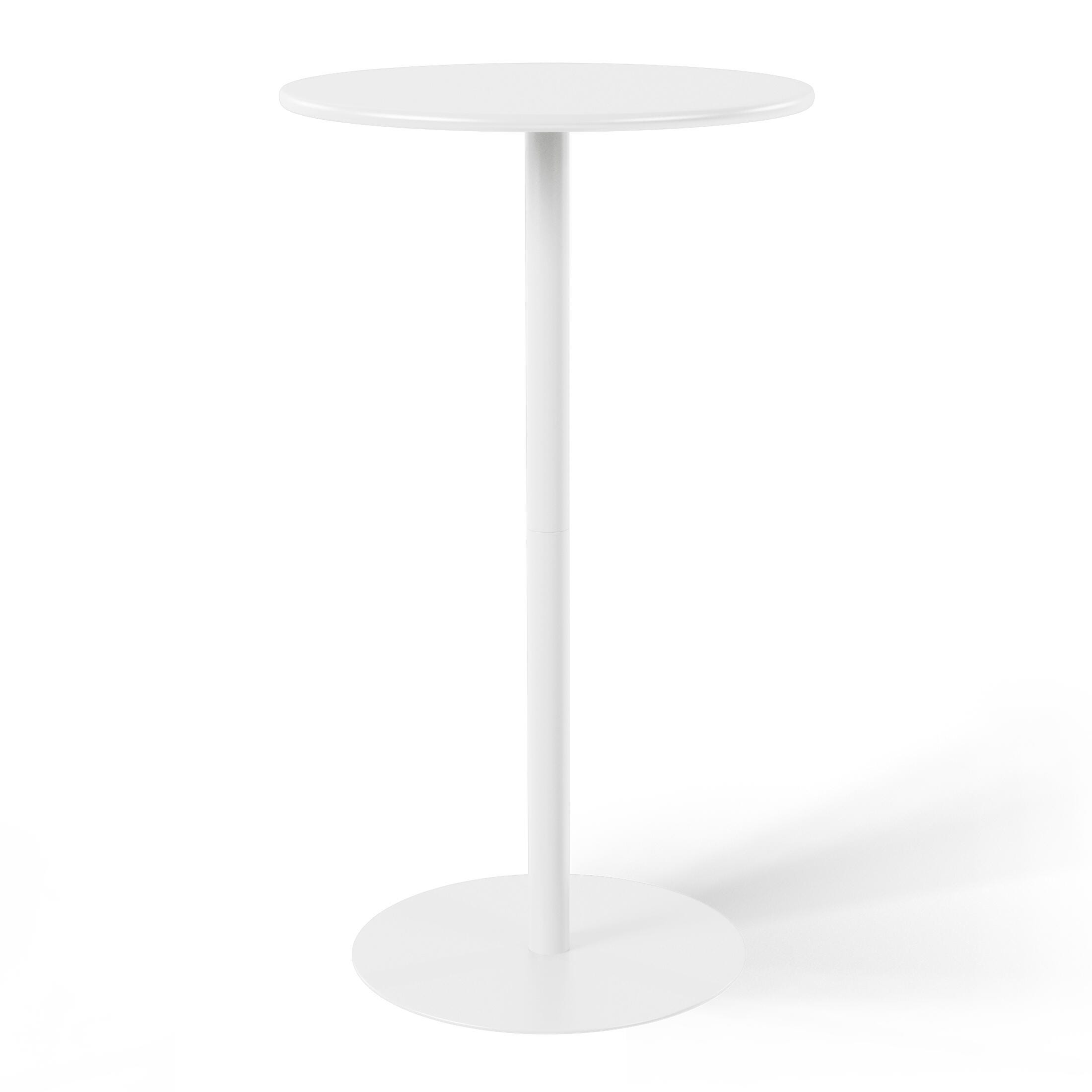Westin Furniture Solene Outdoor Bar Table and 2 Barstools, White, large