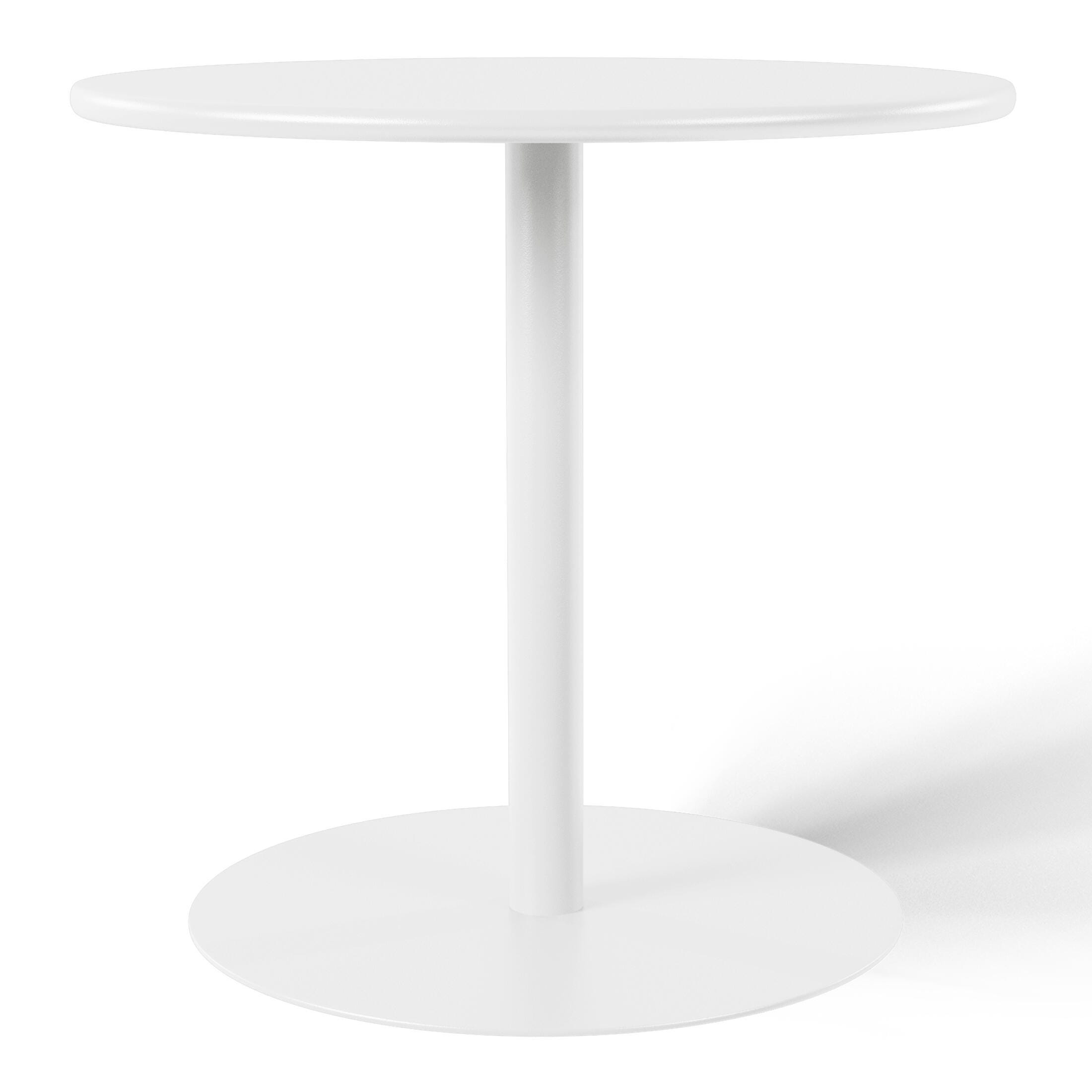 Westin Furniture Solene Outdoor Bar Table and 2 Barstools, White, large